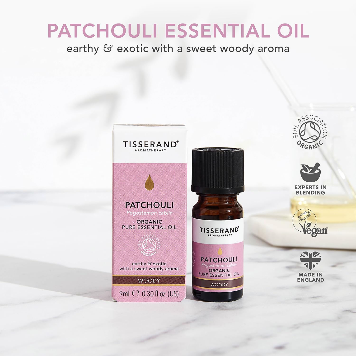 Tisserand Aromatherapy,Lavender - Organic Essential Oil,Massage Oil, Aromatherapy Oil, Skin Oil, Oil for Diffuser,100% Pure Essential Oil - 9ml