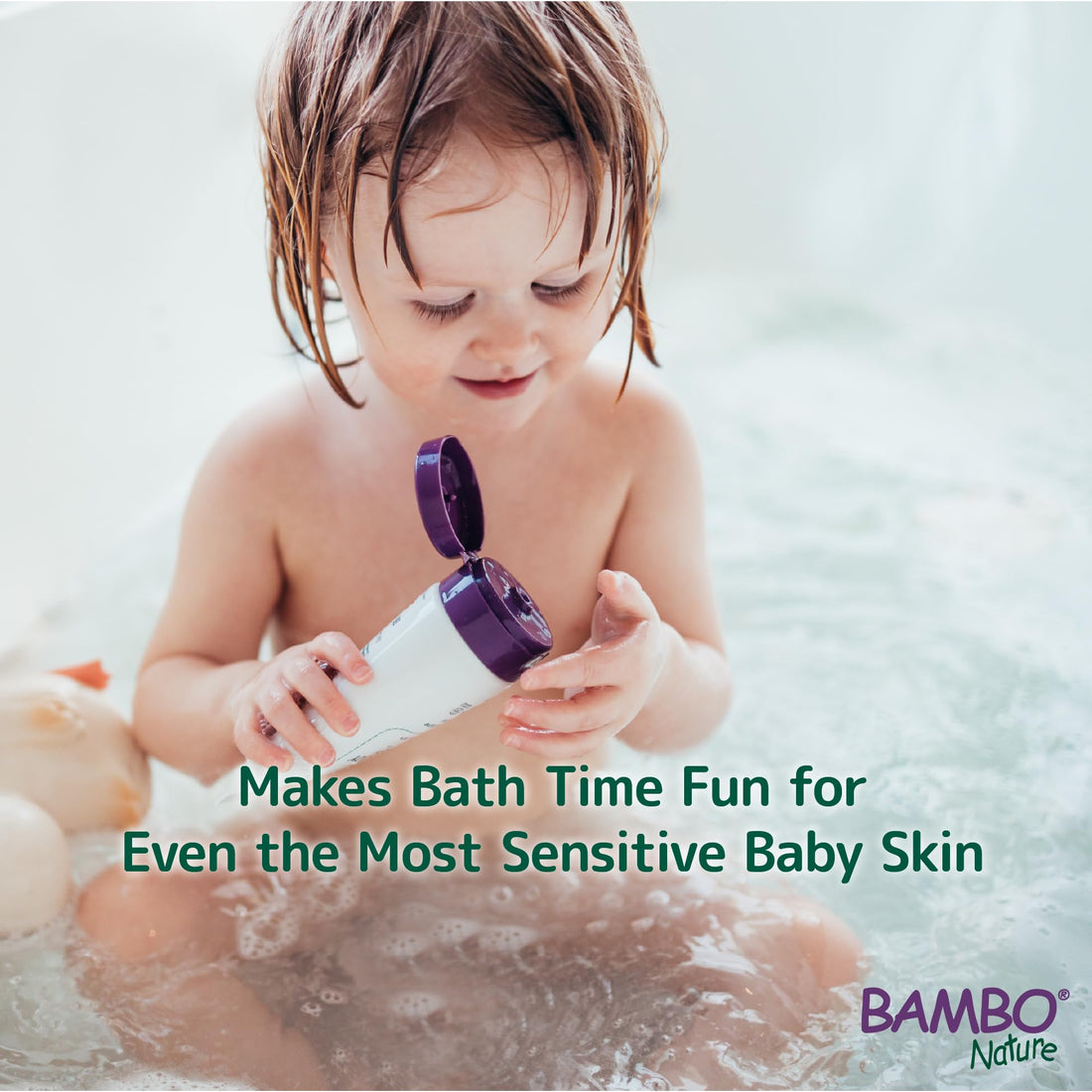 Bambo Nature Kids Shampoo and Body Wash, 150ml,Bath Wash For Sensitive Skin, Tear-Free Shampoo, Organic and Vegan For Clean and Happy Baby, Sustainable Products