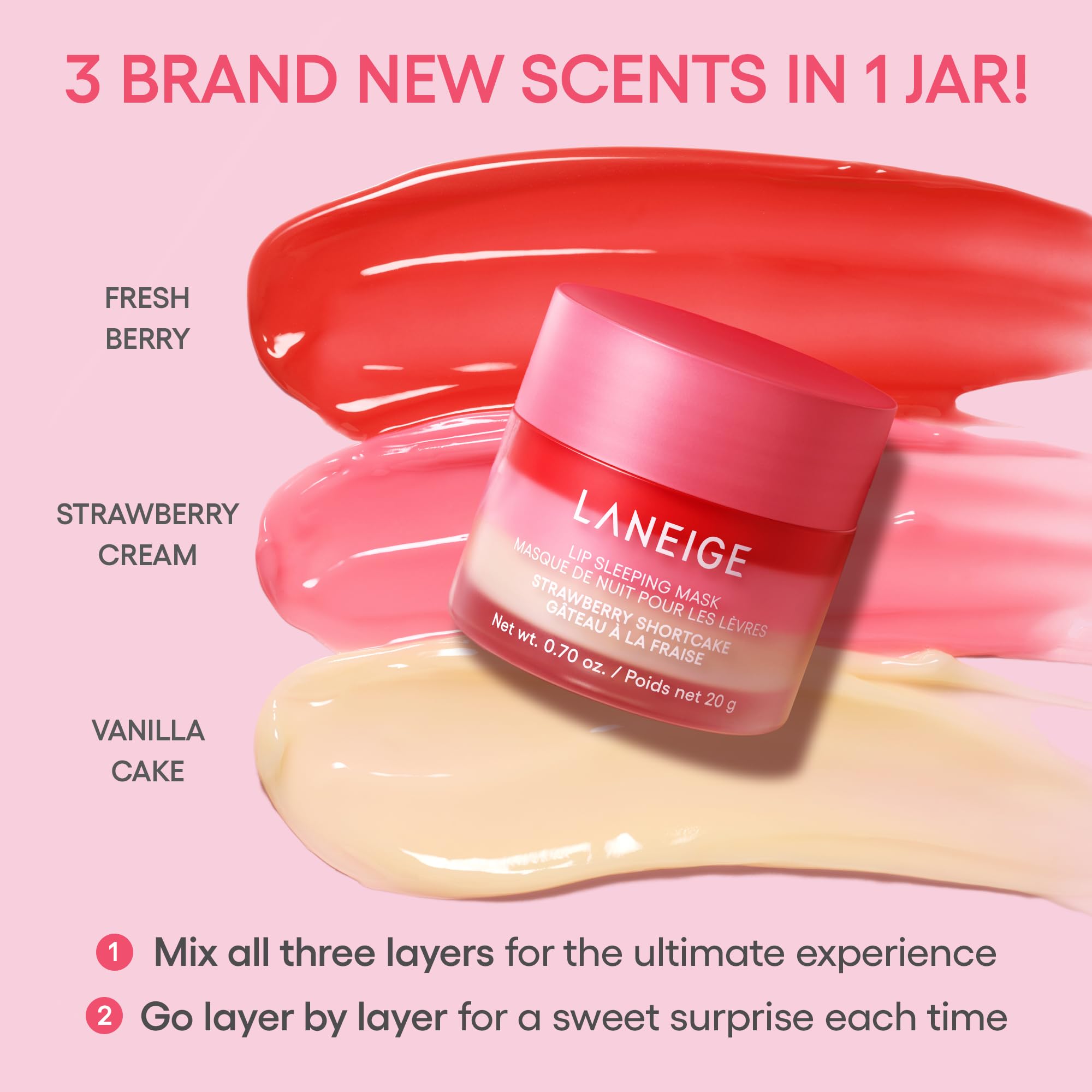 LANEIGE Lip Sleeping Mask: Nourish, Hydrate, Vitamin C, Murumuru & Shea Butter, Antioxidants, Flaky, Dry Lips Halalzen
