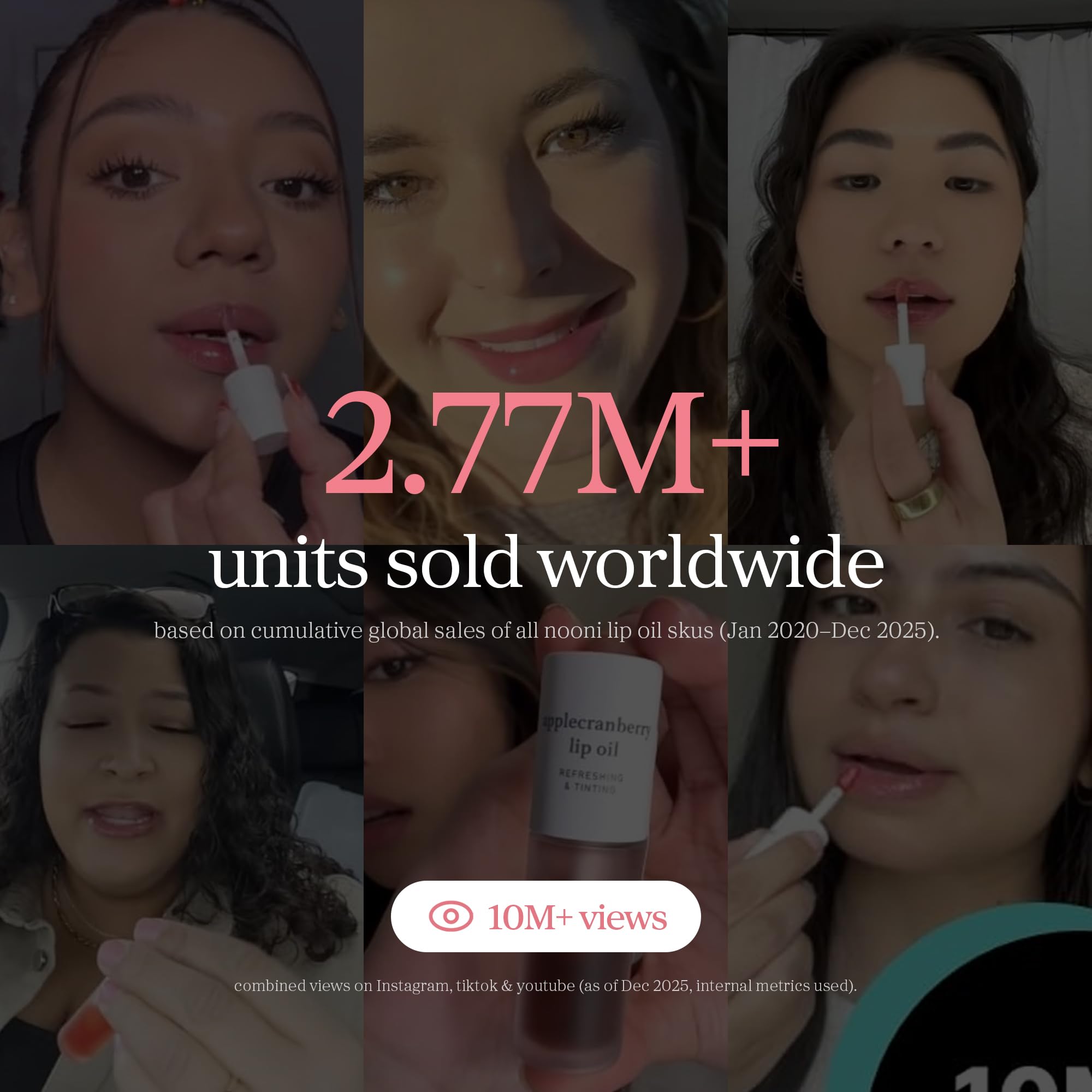NOONI Korean Lip Oil - Applepeony | Long-Lasting, Moisturizing, Plumping, Revitalizing for Dry Lips, Waterproof, No Peel Off, Hydrating Lip Stain, Stocking Stuffers, Cute Stuff, 0.12 FL Oz Halalzen