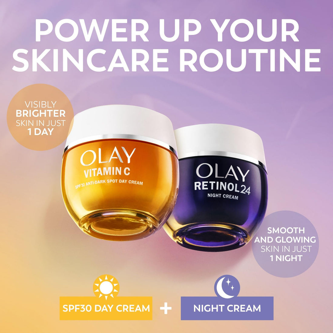 Olay Vitamin C Serum for Face, Skincare with AHA and Niacinamide at 99 Percent Purity, Brightening Skin Care with 3 Actions: Anti Dark Spot Action, Evens, Hydrates, Non Greasy, Non Sticky, 40ml