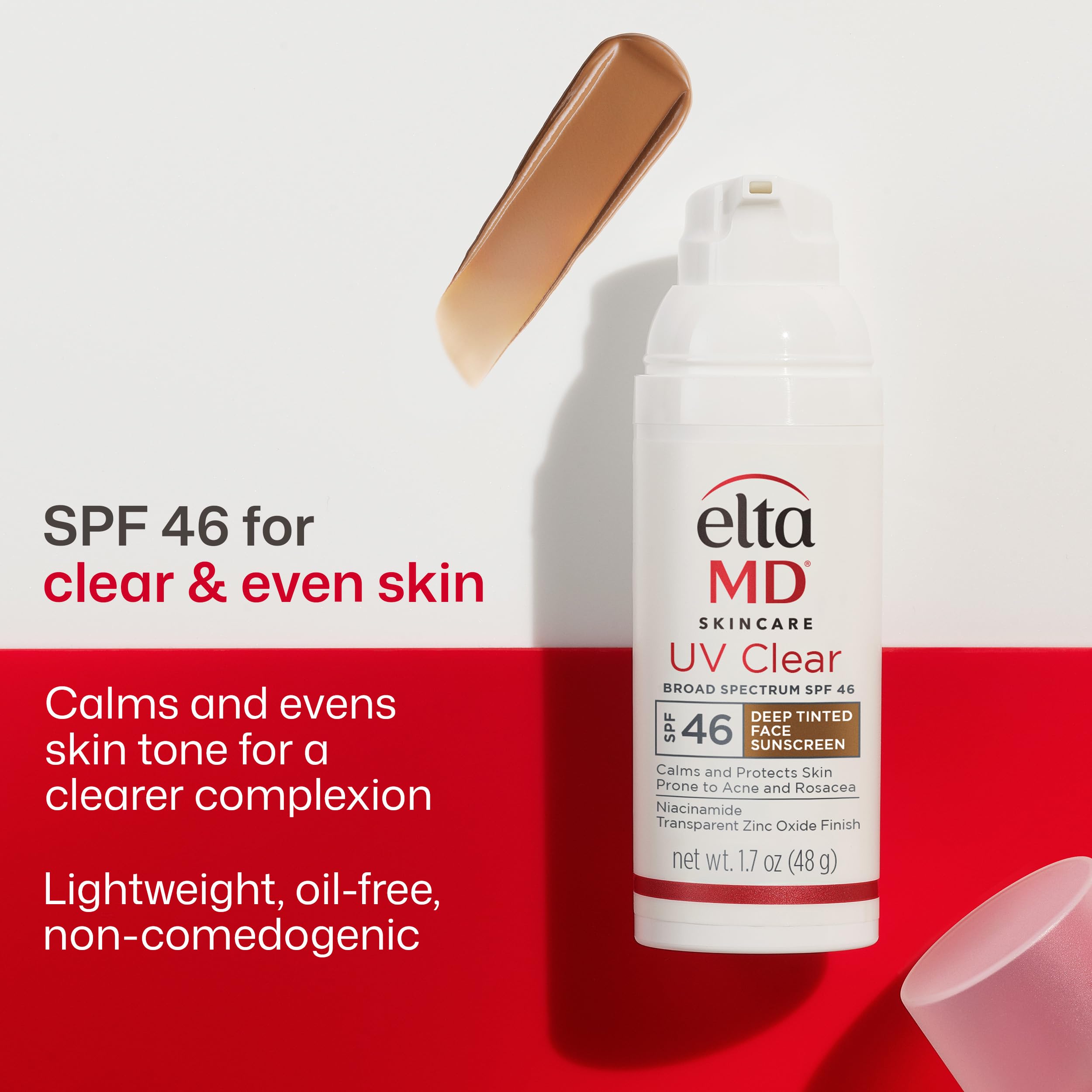 EltaMD UV Clear Face Sunscreen, Oil Free Sunscreen for Sensitive Skin with Zinc Oxide, Dermatologist Recommended Halalzen