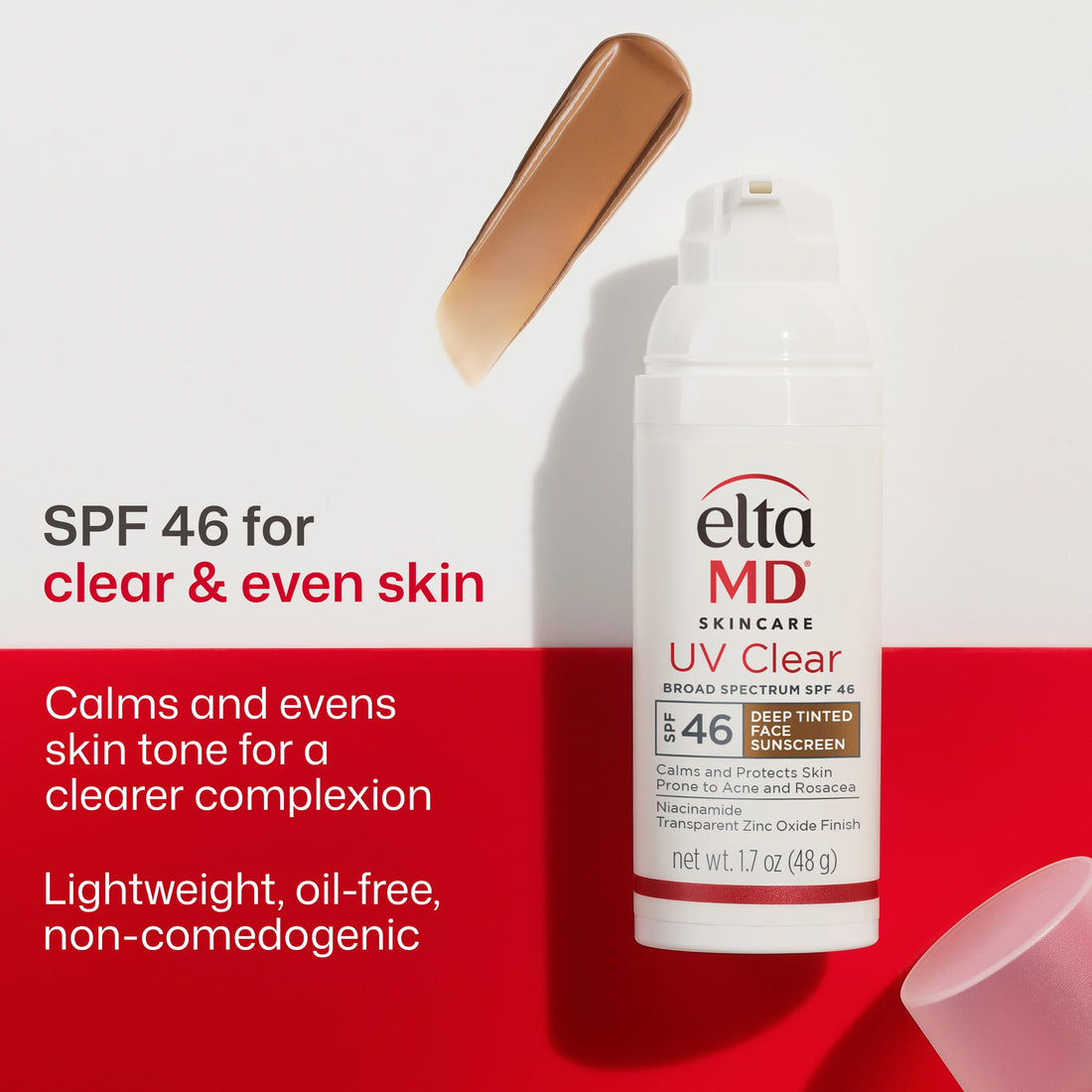 EltaMD UV Clear Face Sunscreen, Oil Free Sunscreen for Sensitive Skin with Zinc Oxide, Dermatologist Recommended Halalzen