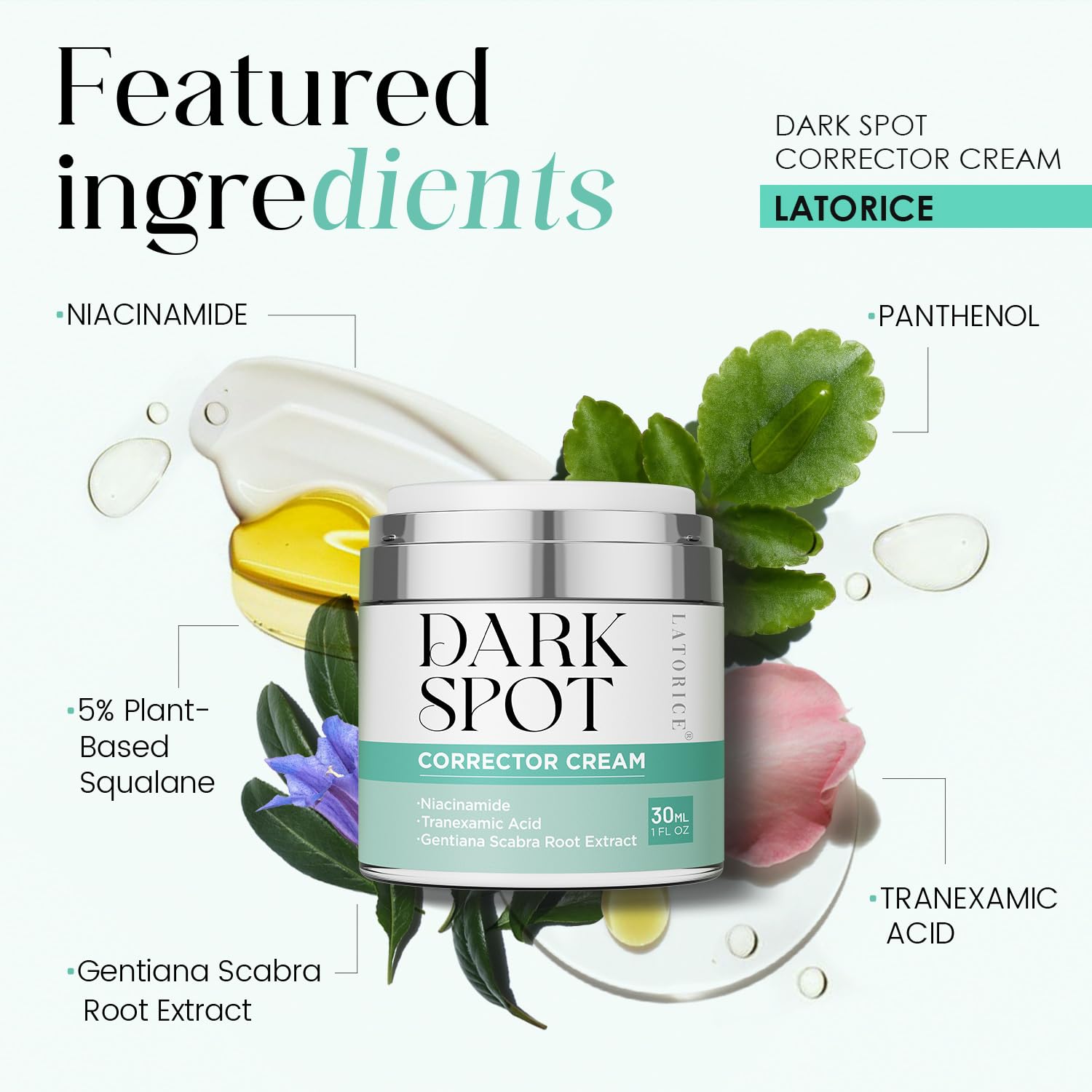 Dark Spot Remover for Face & Body: Dark Spot Corrector Cream for Sun Spot Melasma Freckles - Natural Ingredient Enriching Skin Care For women and men (50g) Halalzen