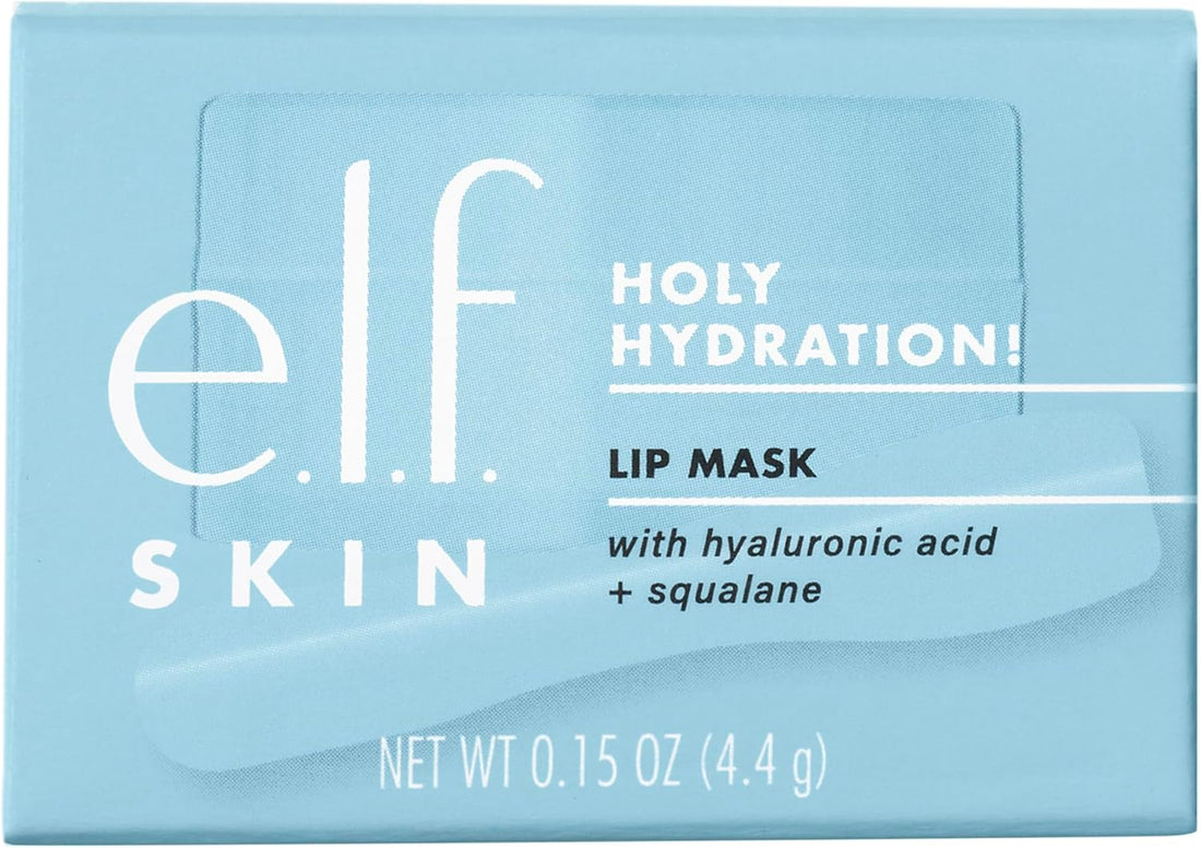 e.l.f. Skin Holy Hydration! Lip Mask, Hydrating Leave-on Mask For Soft & Smooth Lips, Enriched With Hyaluronic Acid, Powder Blue Halalzen