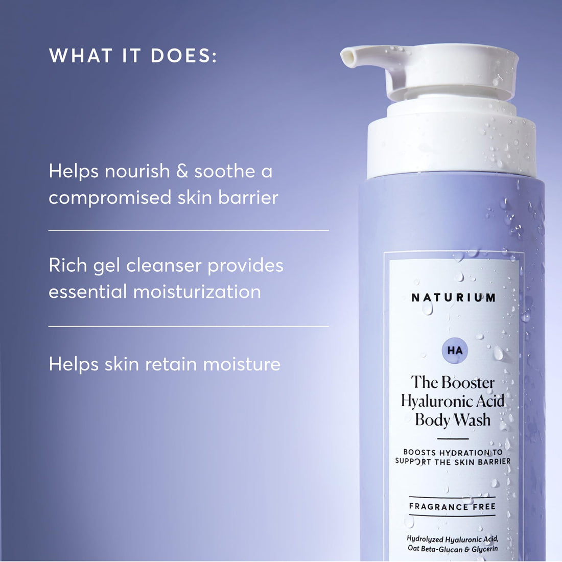Naturium The Glow Getter Multi-Oil Hydrating Body Wash, Gentle Cleanser, 16.9 oz