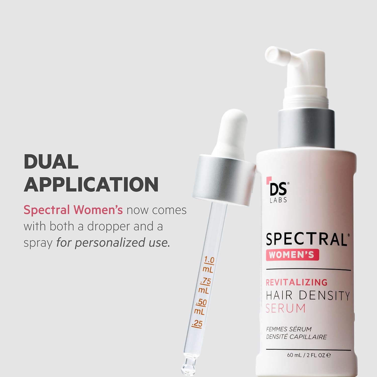 Spectral.CSF Leave In Serum to Support Hair Growth in Women by DS Laboratories – For Thinning Hair in Women, Experience Thicker, Fuller Hair (2 fl oz)