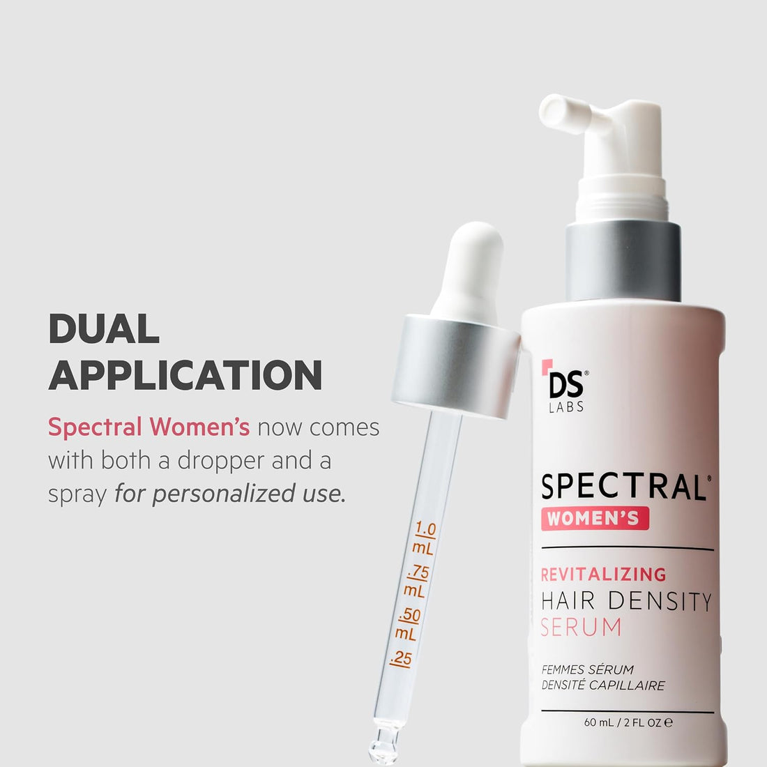 Spectral.CSF Leave In Serum to Support Hair Growth in Women by DS Laboratories – For Thinning Hair in Women, Experience Thicker, Fuller Hair (2 fl oz)