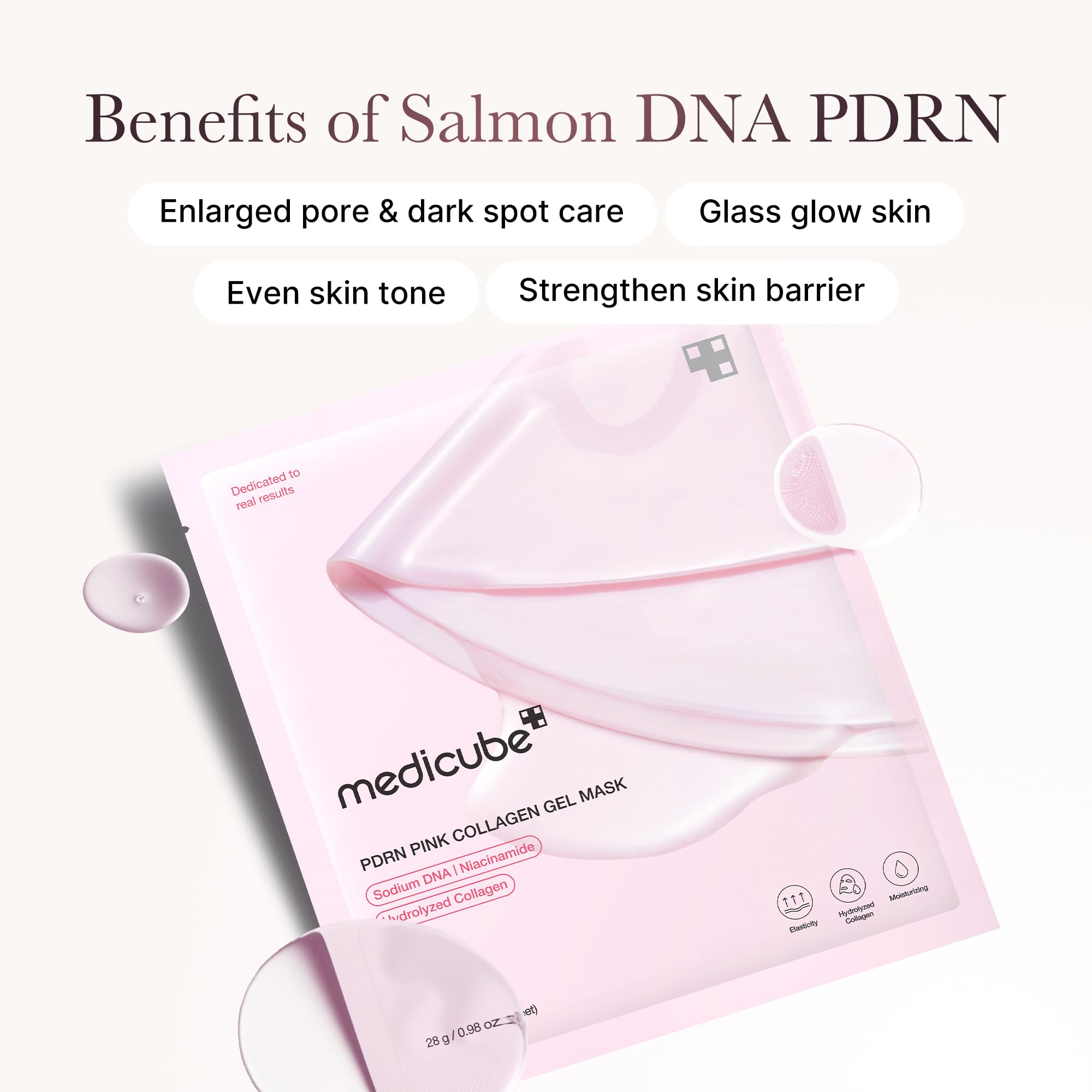 medicube Jelly Gel Mask with Brightening Kojic Acid Turmeric | Overnight Face Mask for Glass Glow Skin | Elasticity, Hydrating, Firming and Radiance Boosting | Korean Skincare, 28g x 4ea Halalzen
