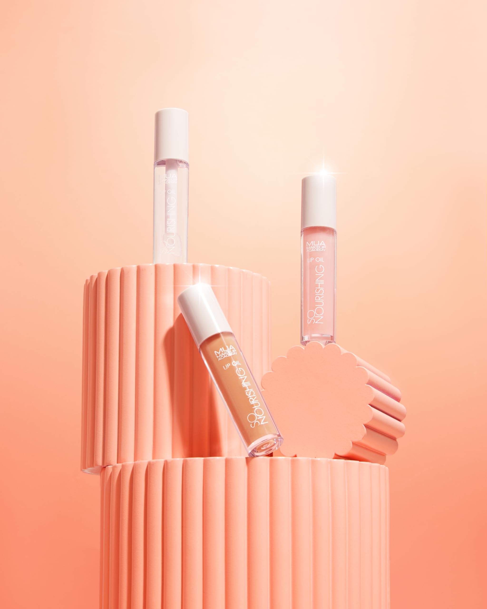 MUA Makeup Academy So Nourishing Clear Lip Oil, High Shine Finish with Vitamin E & Jojoba Oil, 3 ml - Vegan & Cruelty Free