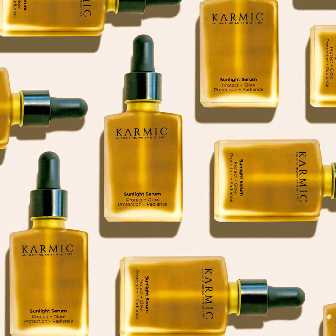 Karmic Skin Brightening Vitamin C Face Serum: With Saffron & Vit. E | Hydrate & Reveal Bright Glowing Skin | Correct Dark Spots | Treat Hyperpigmentation | Organic Facial Oil Skin Care | Women & Men