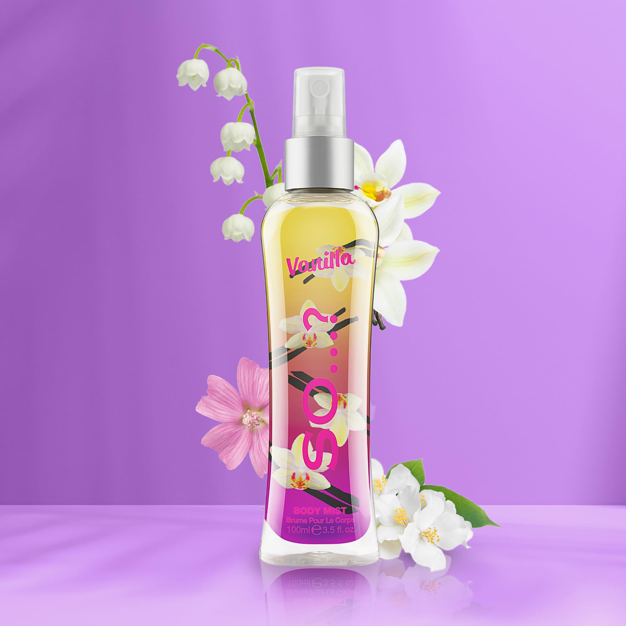 Body Mist By So…? Womens Vanilla Body Mist Fragrance Spray, Travel Size, 100 ml, 1 piece Halalzen