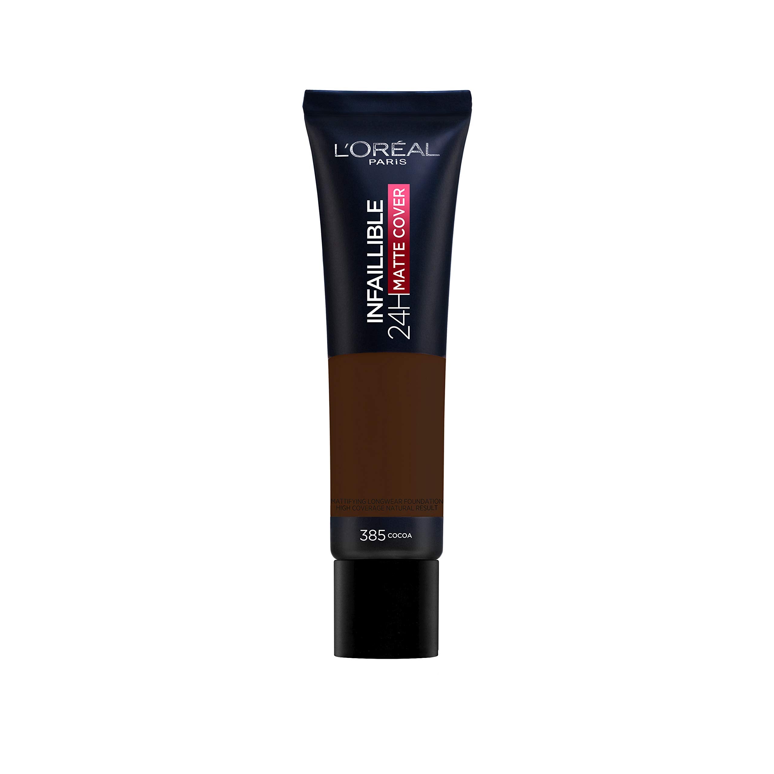 L'Oreal Paris Cover Liquid Foundation, With 4% Niacinamide, Long Lasting, Natural Finish, Available in 20 Shades, SPF 25, Infallible 32H Matte Cover, Shade 110, 30ml Halalzen