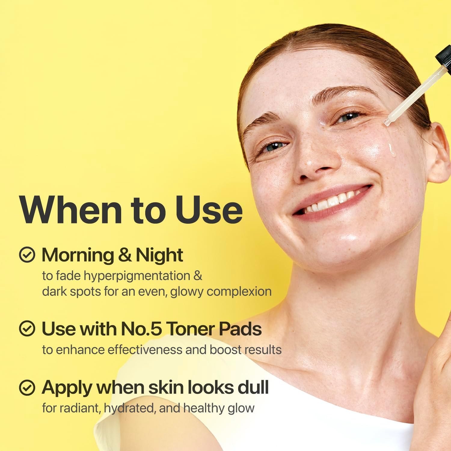 numbuzin No.5 Vitamin Concentrated Serum, Dark Spot Care, Glutathione & Vitamin Serum, Korean Skincare, Tranexamic Acid 4%, Niacinamide 5%, for a Radiant-Looking Glow 1.01 fl oz