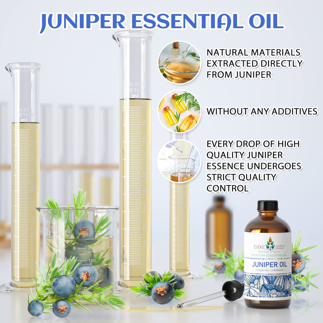 EVOKE OCCU Jasmine Essential Oil 118ml, Pure Jasmine Oil for Aromatherapy Diffuser Candle Soap Making- 4 FL Oz