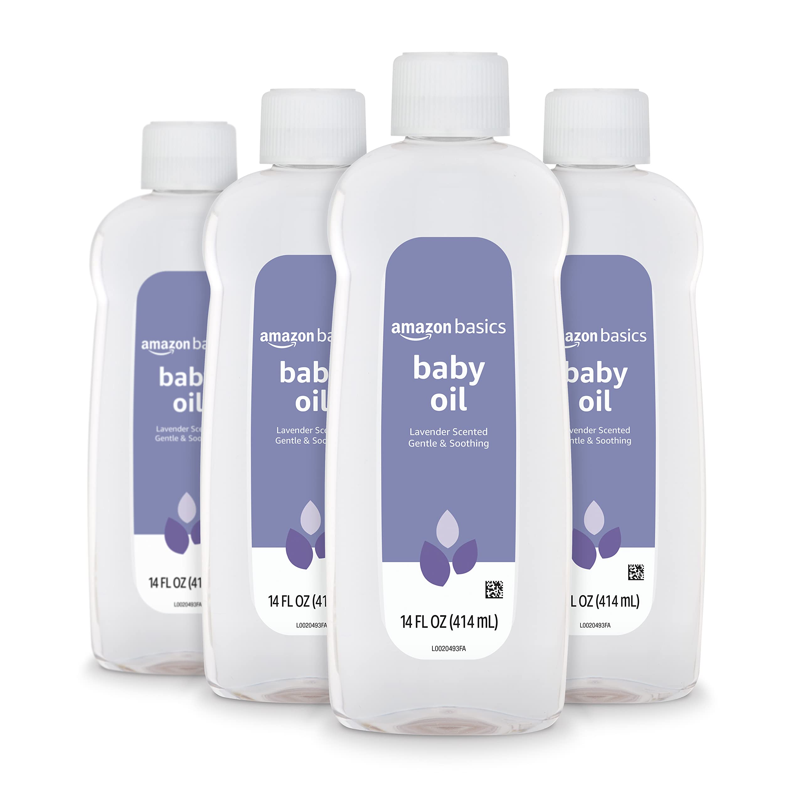 Amazon Basics Baby Oil, Soothing Lavender Scented, Prevents Moisture Loss, 14 Fluid Ounce, 1-Pack (Previously Solimo) Halalzen