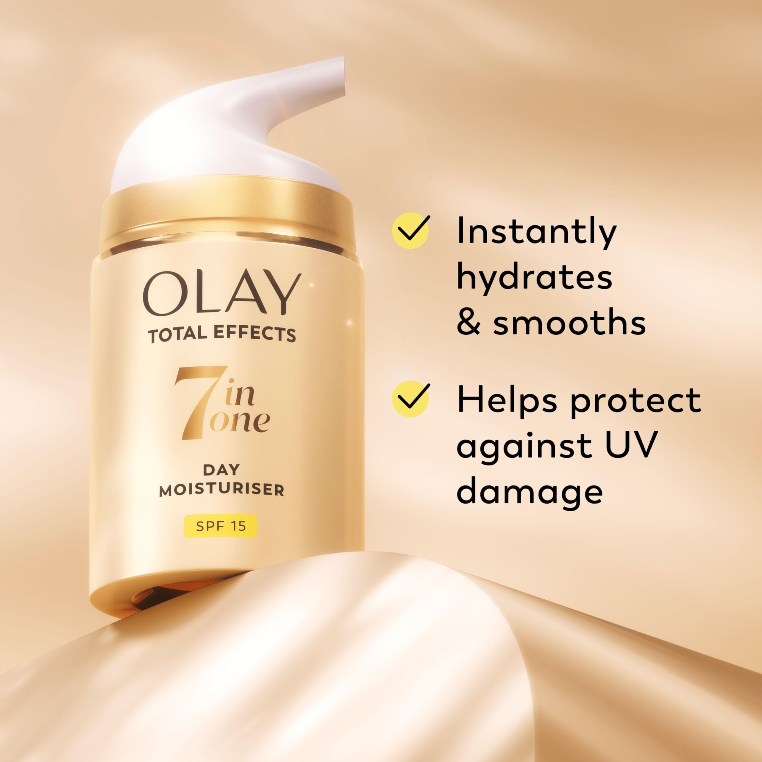 Olay Total Effects 7-In-1 Anti-Ageing Moisturiser With Spf15, Niacinamide, Vitamin C And E, 50 Ml