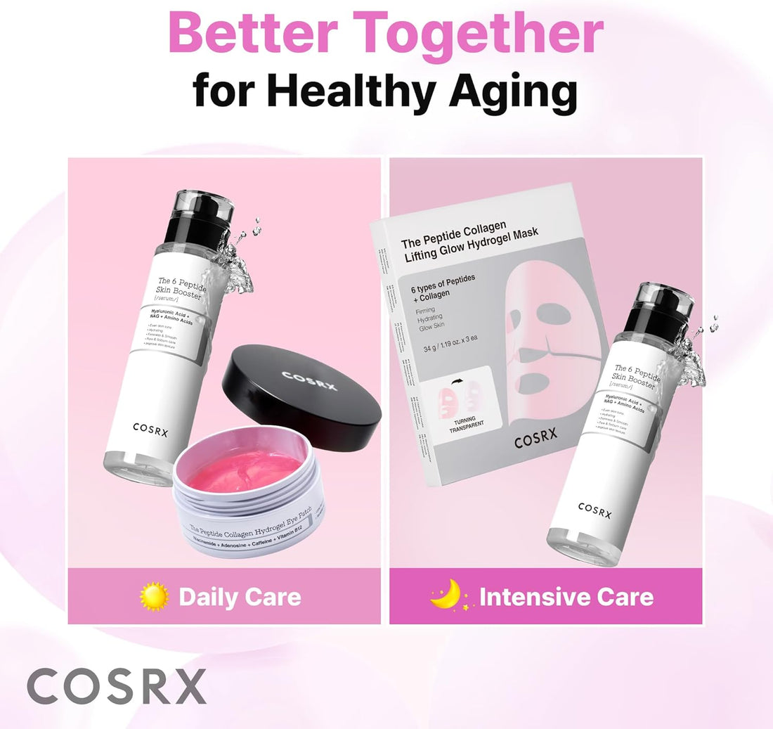 COSRX 6 Peptide Collagen Serum Face Toner with Niacinamide & Hyaluronic Acid, Hydrating & Firming Korean Essence, Anti-Wrinkle & Pore-Tightening Serum For Plump & Even Skin Tone, Korean Skincare 150ml