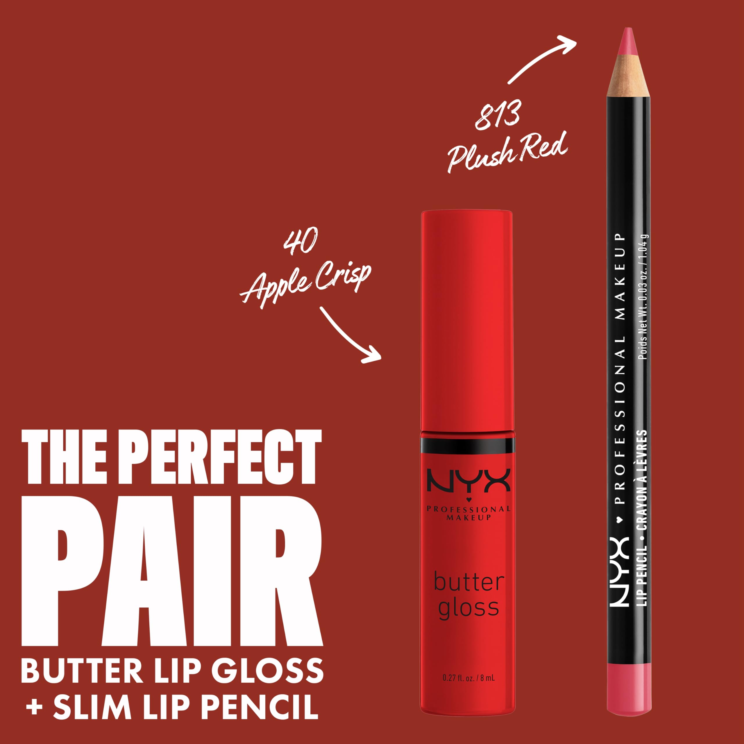 NYX PROFESSIONAL MAKEUP Butter Gloss, Non-Sticky Lip Gloss - Madeleine (Mid-Tone Nude)