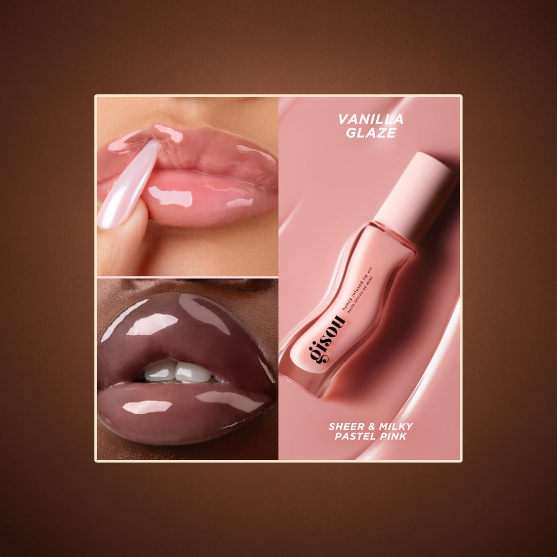 Gisou Honey Infused Lip Oil – Hydrating & Glossy Lip Oil with Jojoba Seed Oil, Non-Sticky Shine, Fresh Honey, 0.27 Fl Oz Halalzen