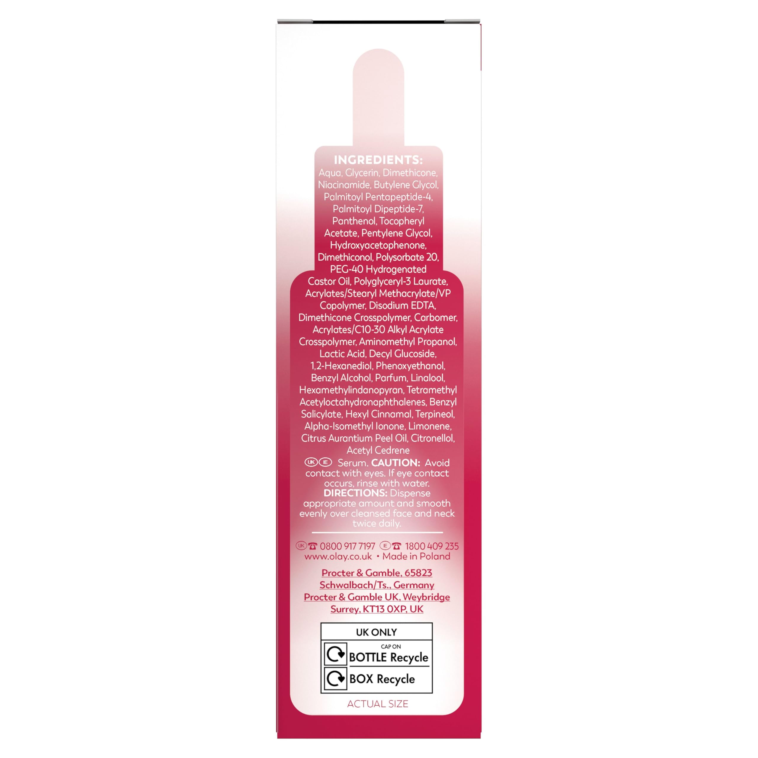 Olay Regenerist Firming Serum, Unique Formula With Vitamin B3 & Niacinamide, Instantly Hydrates For 24H, Ultra Firming 50ml
