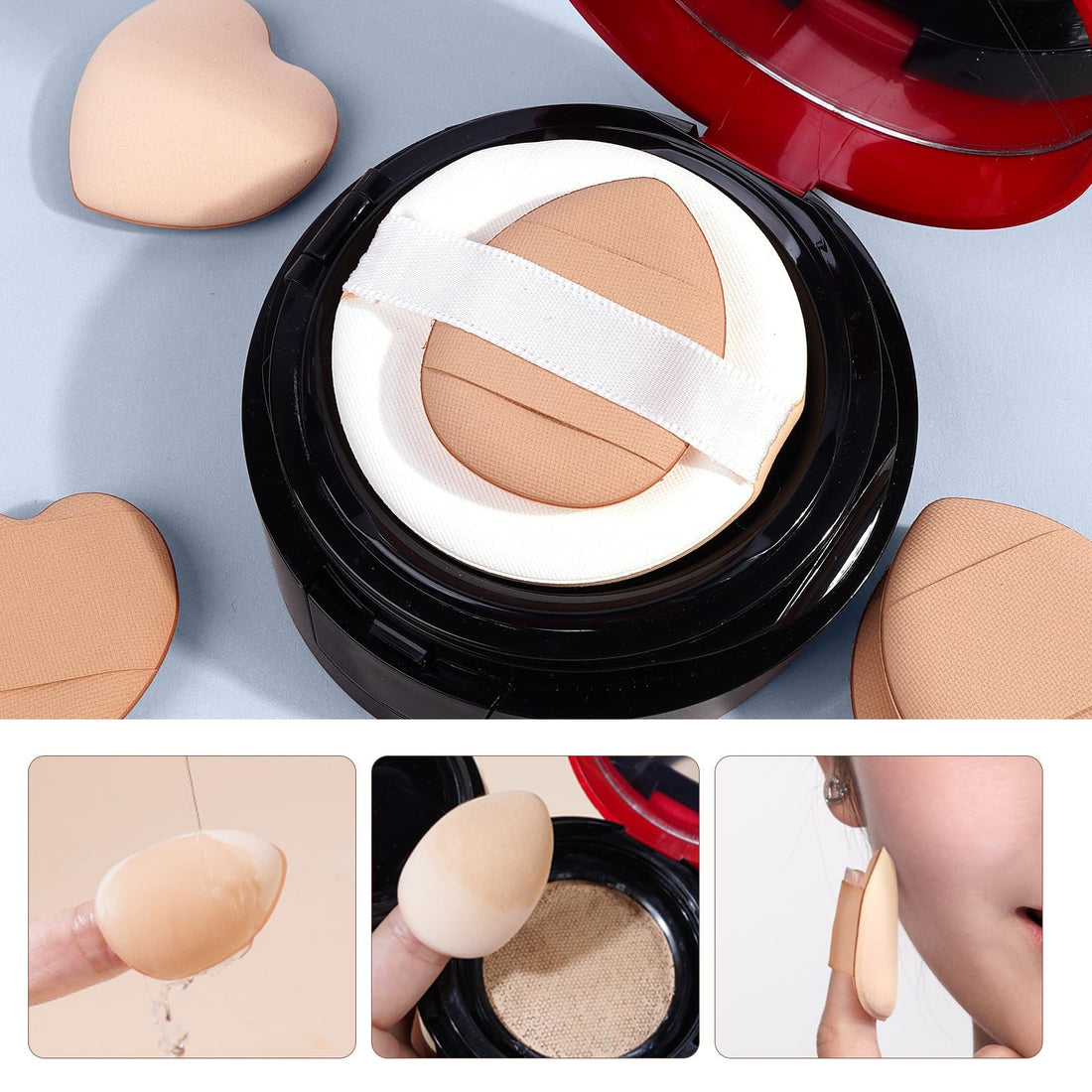 MAANGE Makeup Brushes, 51 Pcs Makeup Tool Set Multi-functional Makeup Brush Set Foundation Powder Blush Concealers Eyeshadows Make up Brushes(Champagne) Halalzen