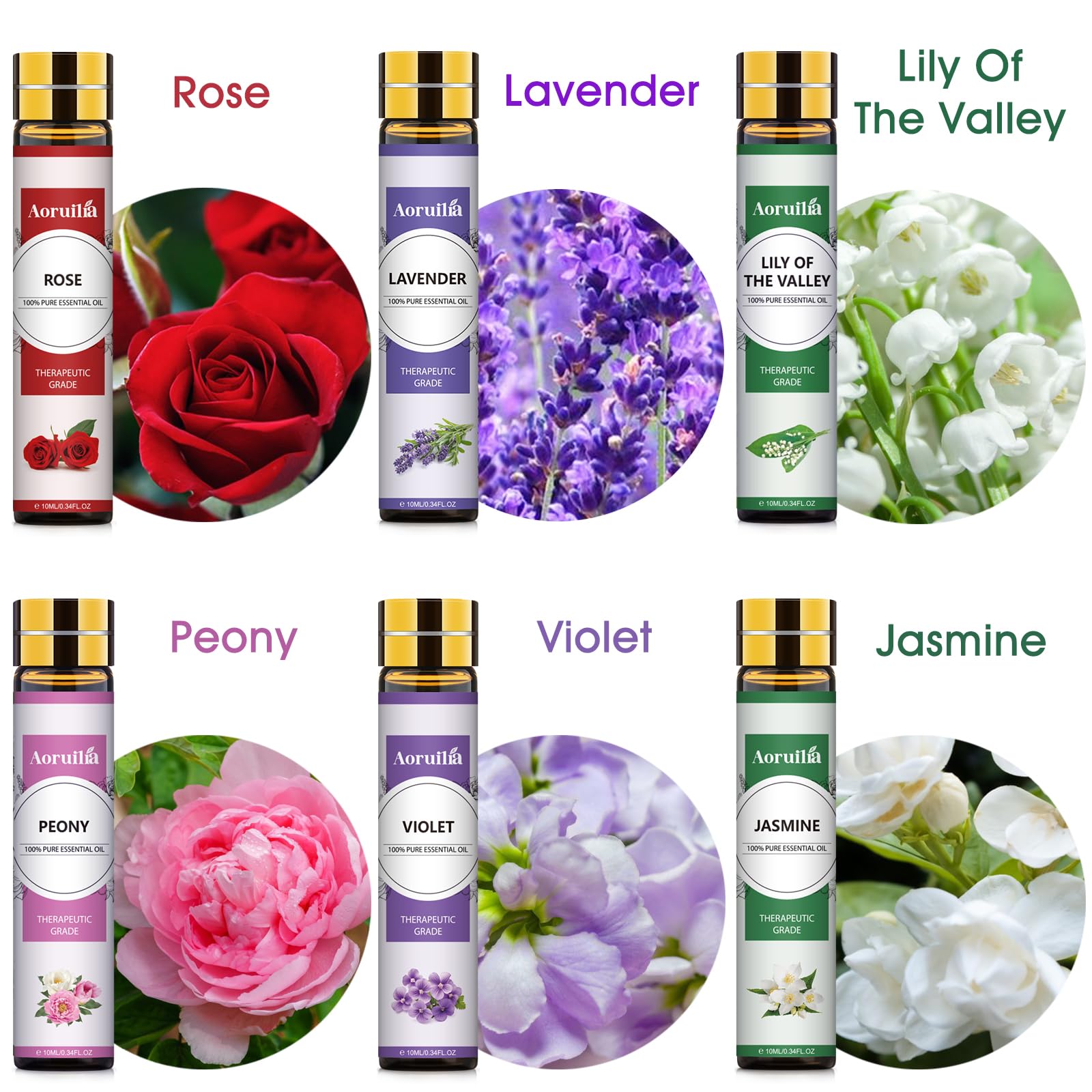 Clean Essential Oils Set 6 x 10ml, Laundry Fragrance Oils for Diffusers, Soap Making - Eucalyptus & Cotton, Bergamot Black Tea, Cardamom & Cedar, Baby Powder, Clean Breeze, Fresh Linen