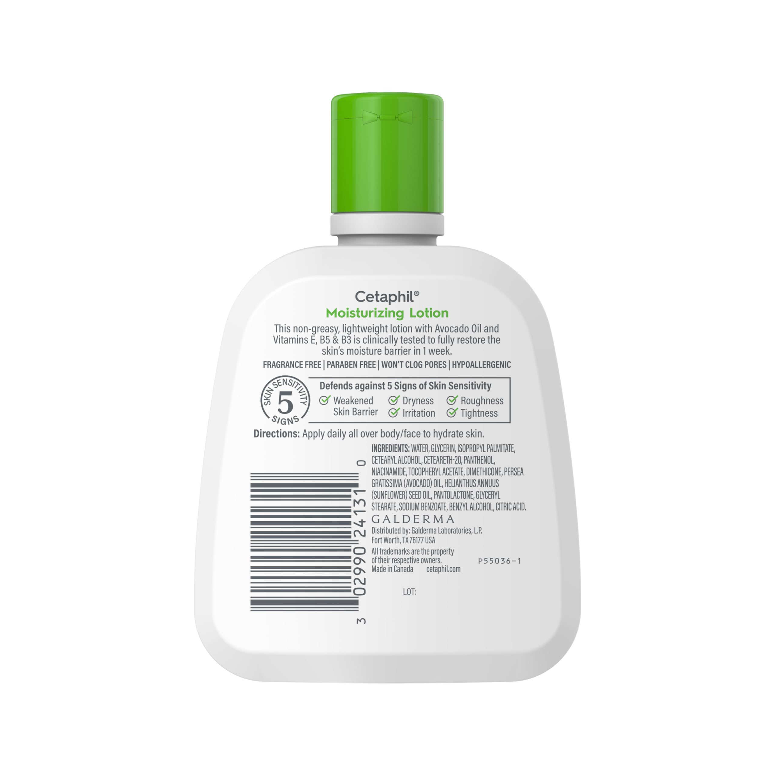 Cetaphil Face & Body Moisturizer, Hydrating Moisturizing Lotion for All Skin Types, Suitable for Sensitive Skin, NEW 20 oz, Fragrance Free, Hypoallergenic, Non-Comedogenic Halalzen