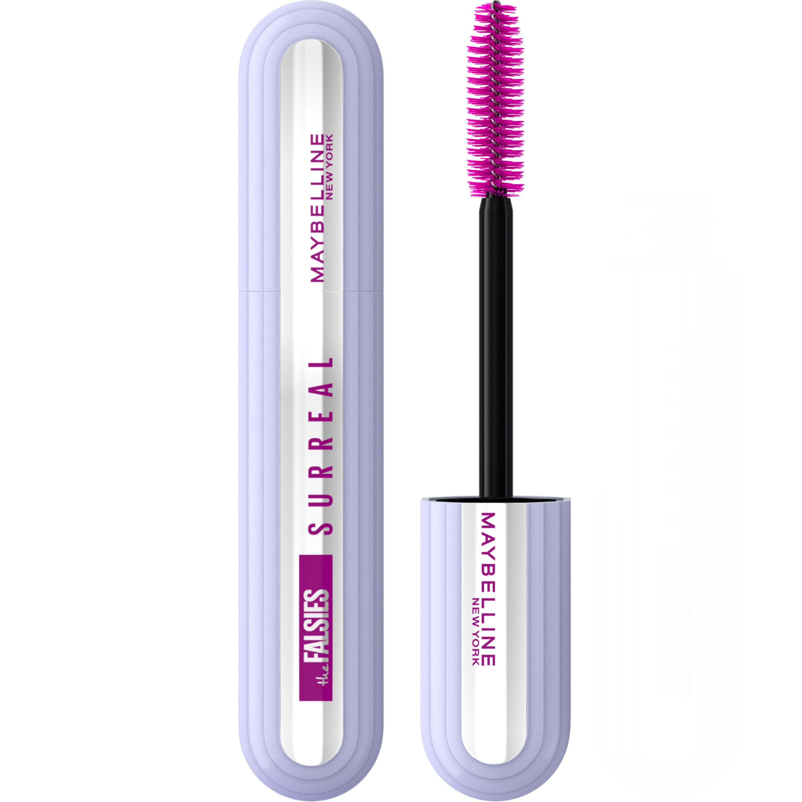 Maybelline Extension Mascara, Salon-Like Extension, Provides +36% More Length & X10 Volume, Hybrid-Fiber Technology & Extended Helix Brush, The Falsies Surreal, Black Halalzen