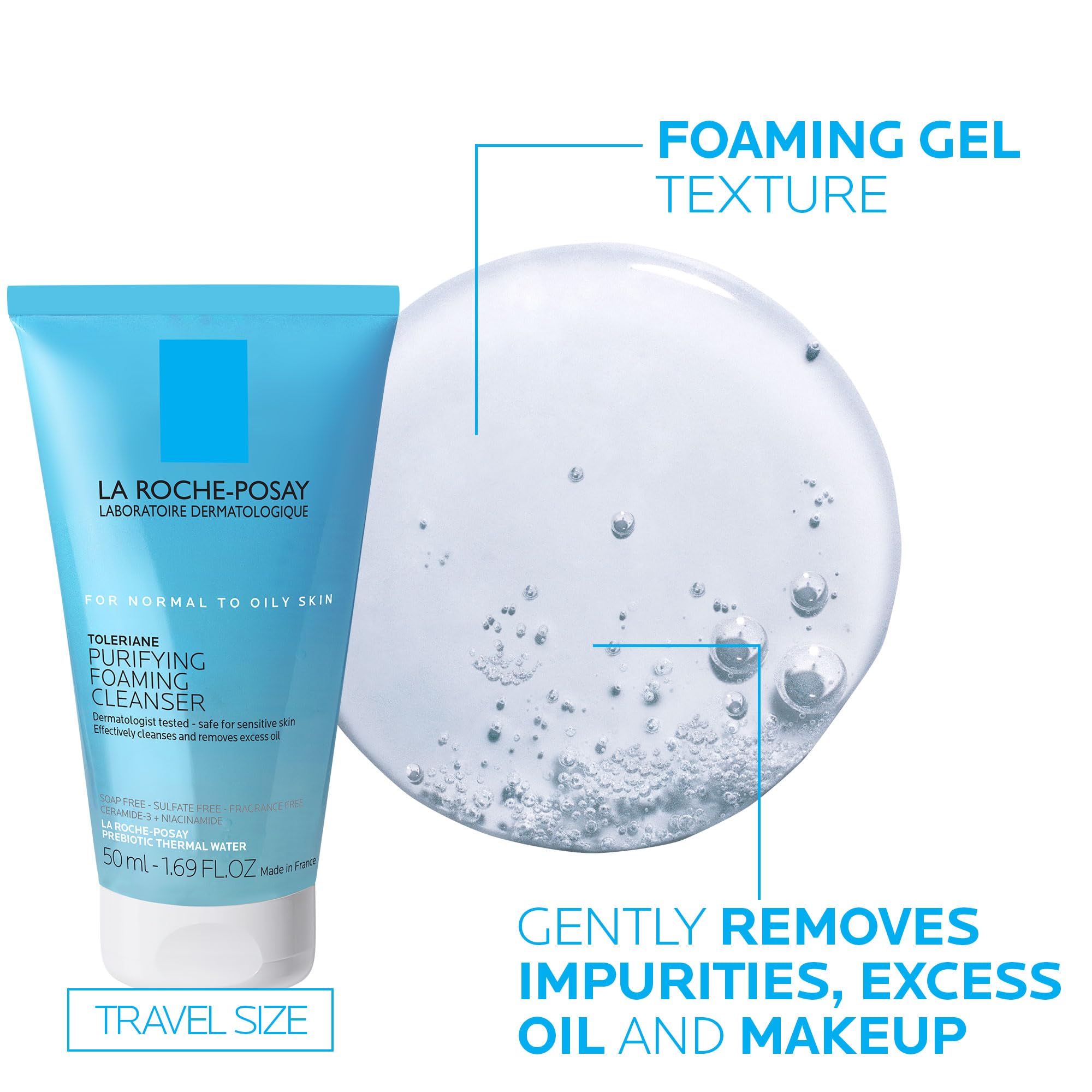 La Roche-Posay Toleriane Double Repair Face Moisturizer, Daily Moisturizer Face Cream with Ceramide & Niacinamide for All Skin Types, Immediate Comfort & Long Lasting Hydration, Fragrance Free Halalzen