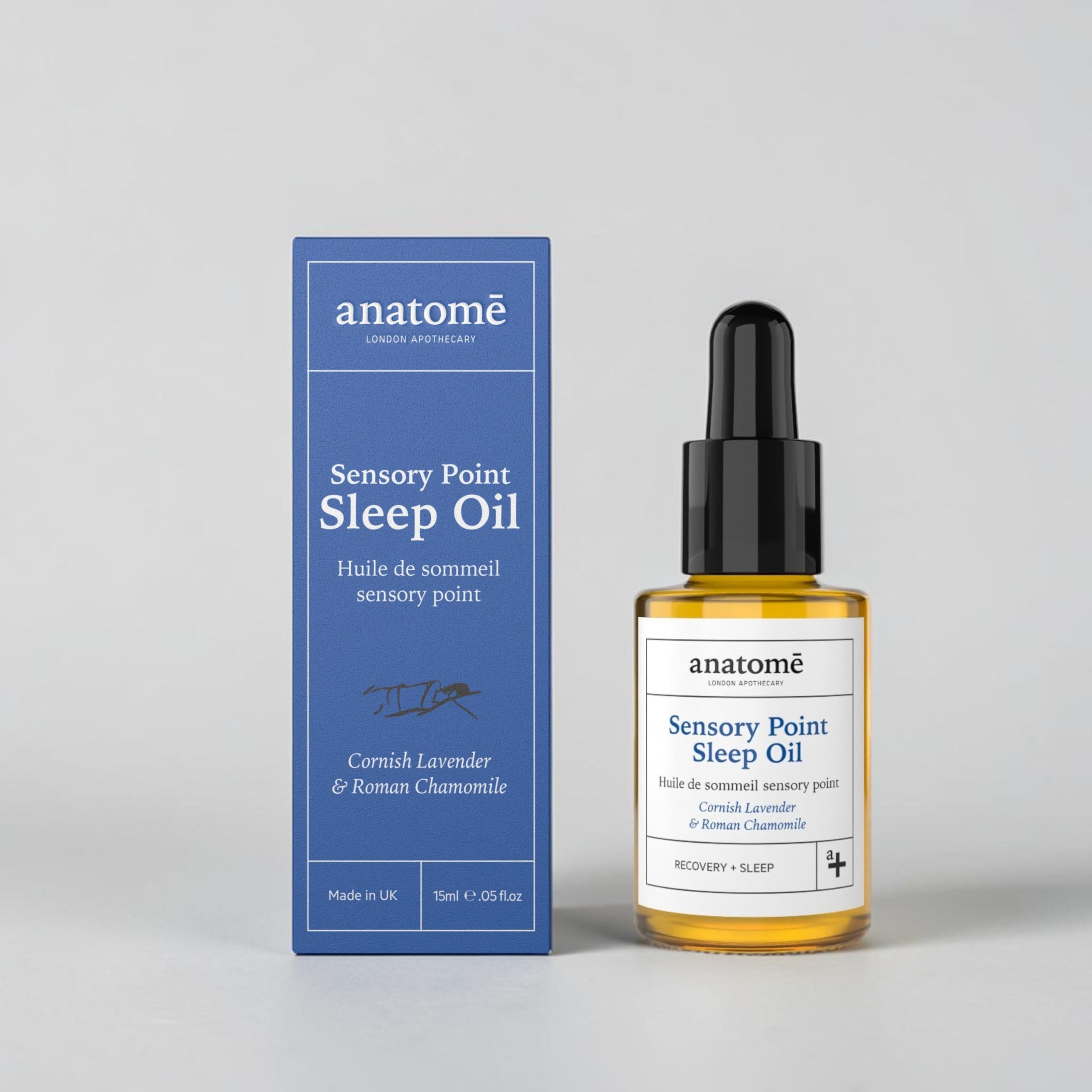 anatomē Sensory Point15ml | 100% Natural Essential Oils Blend to Help Quiet the Mind Before Bed | Ideal for Those Who Cannot Fall Asleep (Cornish Lavender)