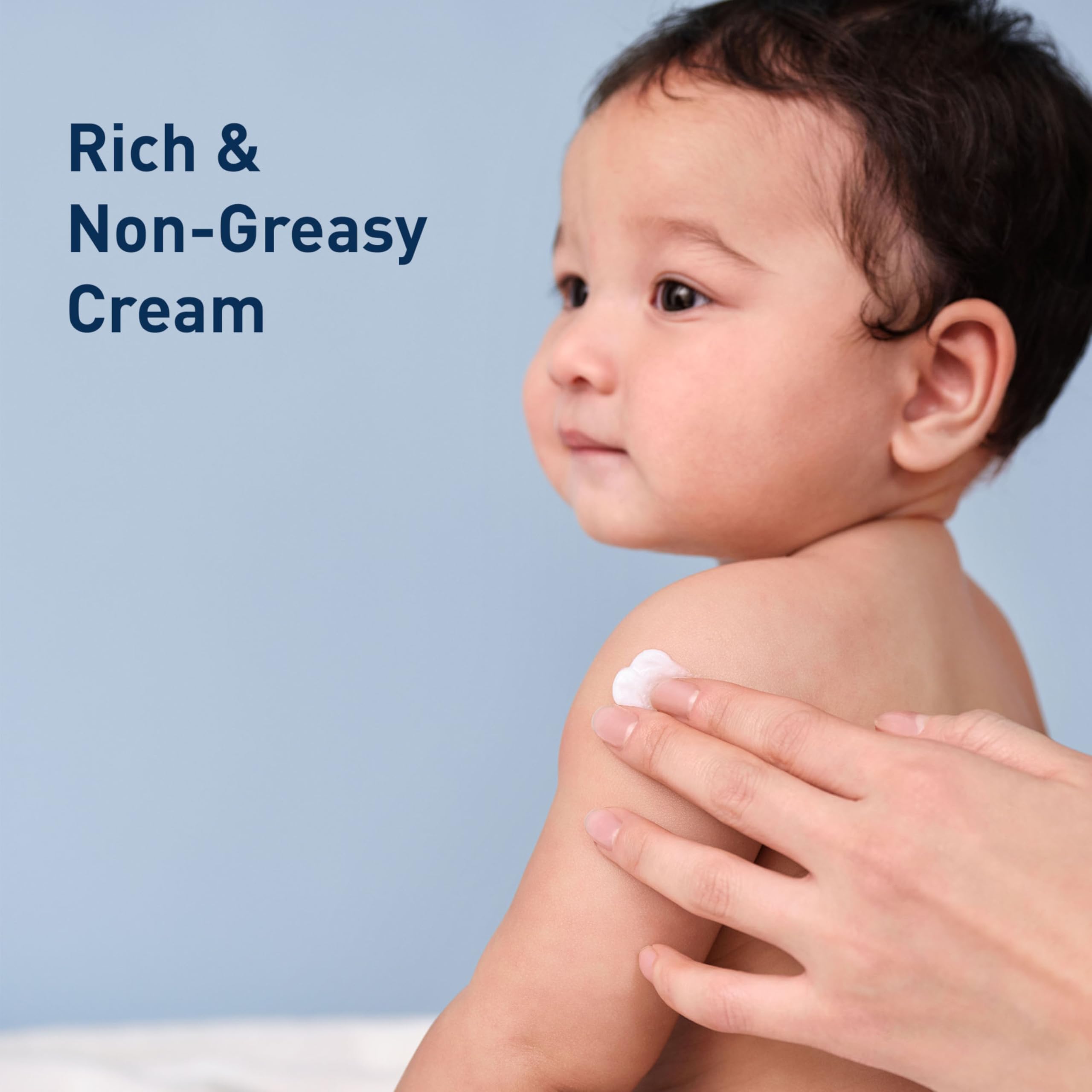 CeraVe Baby Cream, Gentle Moisturizing Cream with Ceramides, Fragrance, Paraben, Dye & Phthalates Free, Rich & Non-Greasy Feel, Gentle Baby Skin Care, 8 Ounce Halalzen