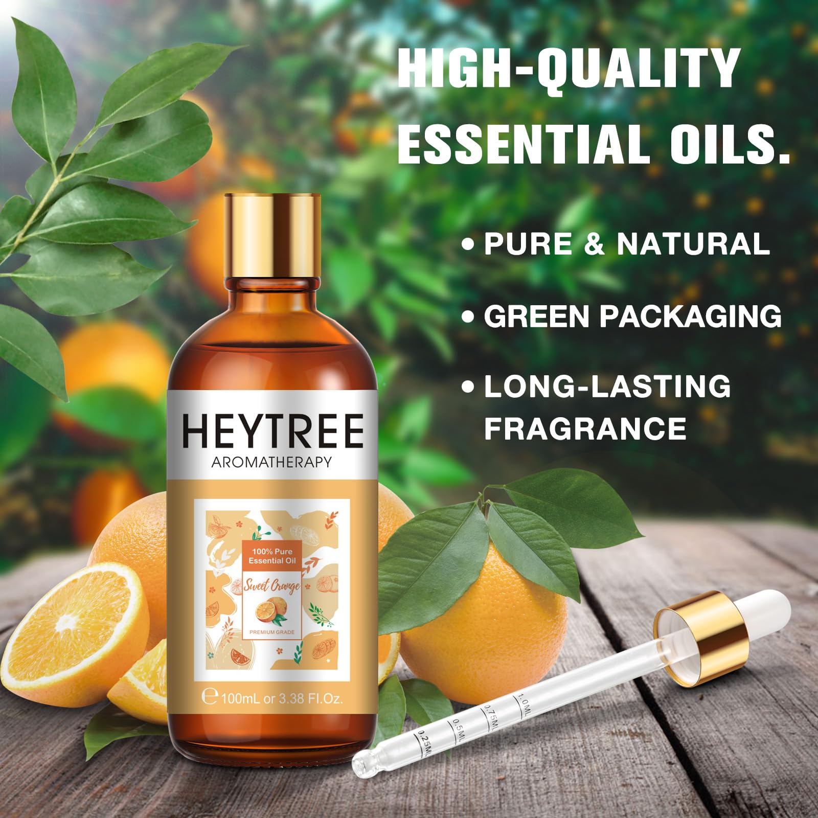 Peppermint Essential Oil 100ml - Pure Natural Essential Oils Strong,Fresh Minty Scent Increases Clarity - Perfect for Aromatherapy,Diffuser, Clear Breathing-Strong Peppermint Oil