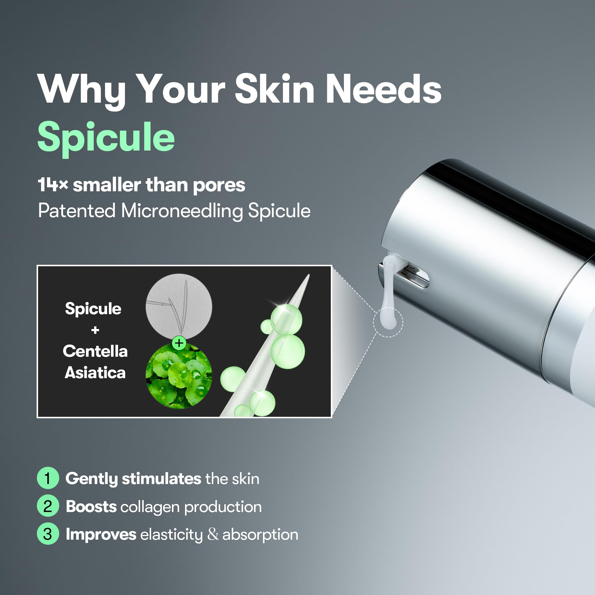 VT COSMETICS CICA Reedle Shot 300, Spicule Microneedling Serum for Pore Care & Exfoliation, Exosome & Centella Asiatica for Glass Skin, Smooth Skin Texture, Korean Skin Booster (1.69 Fl Oz / 50ml) Halalzen