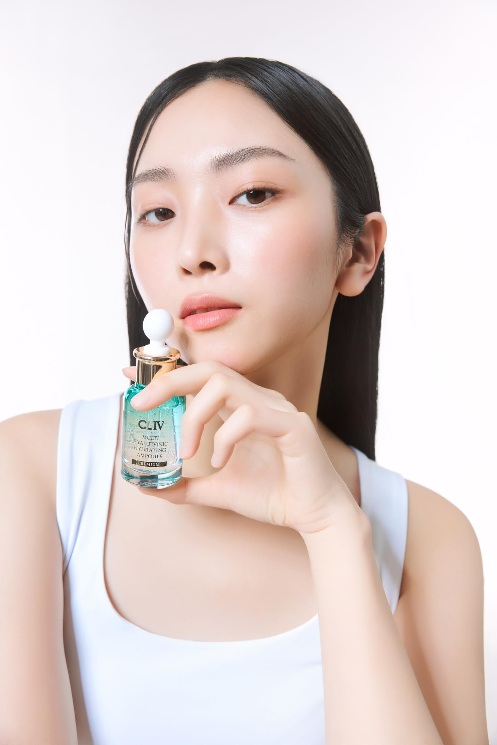 CLIV Multi Hyaluronic Hydrating Ampoule | 85% Hyaluronic Acid, 8-Layer Hydration, Ceramides & Panthenol for Deep Moisture Care | Korean Skincare Nourishing Serum | 1.01 Fl Oz (Pack of 1) Halalzen