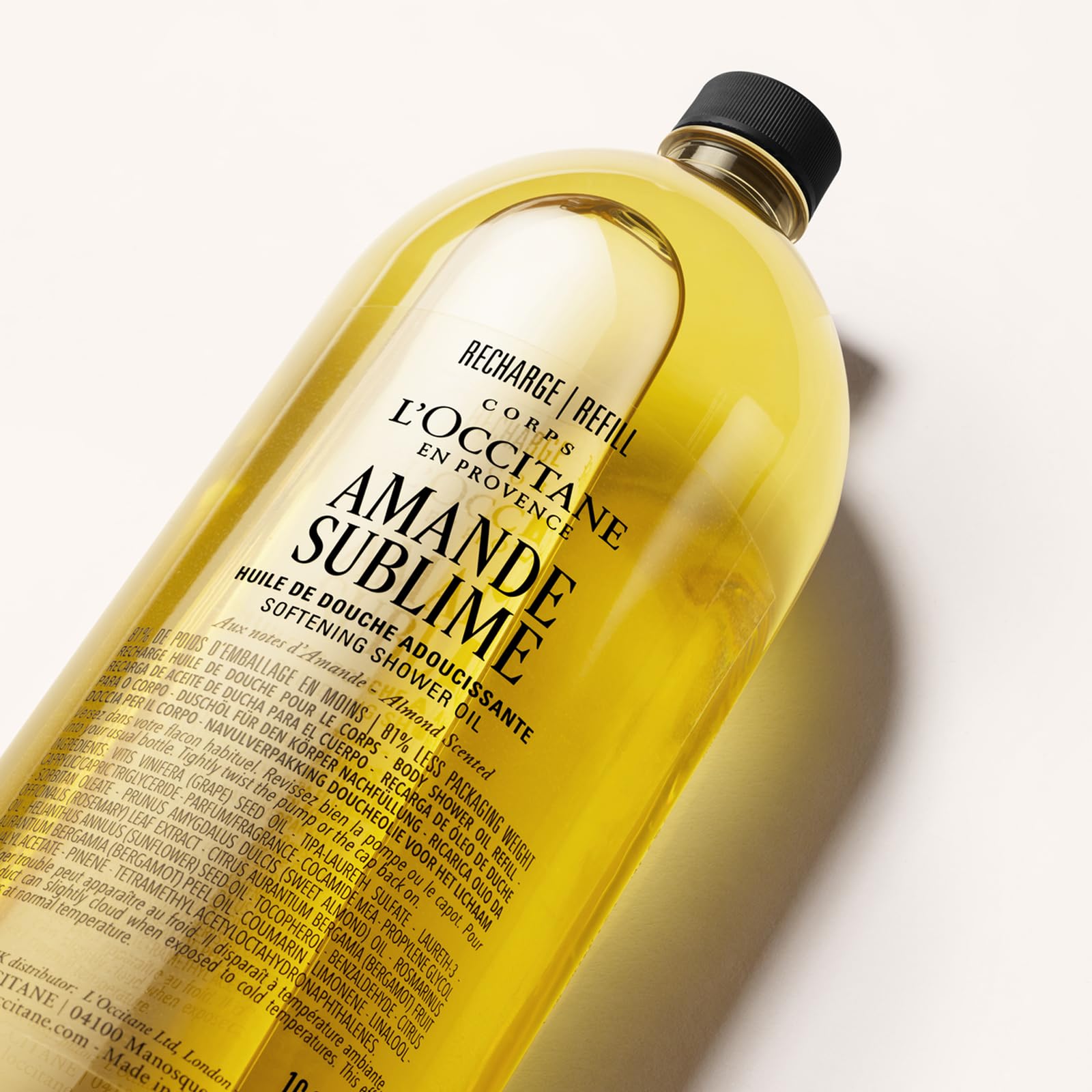 L'OCCITANE - Almond (Amande Sublime) Shower Oil - Soothing and firming - Made in France