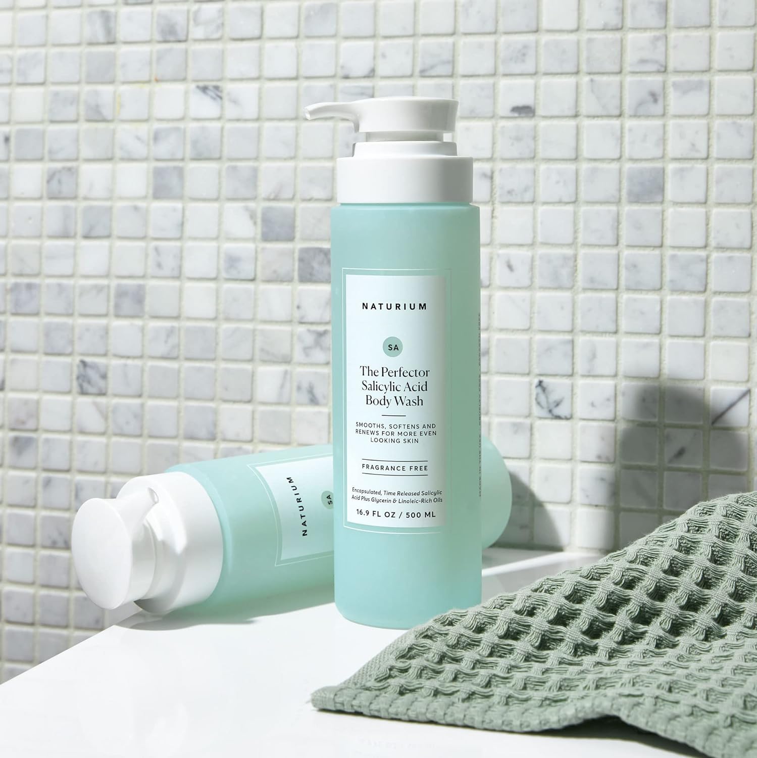 Naturium The Smoother Glycolic Acid Exfoliating Body Wash, Soft & Smoothing Cleanser | 16.9 FL OZ / 500 ML