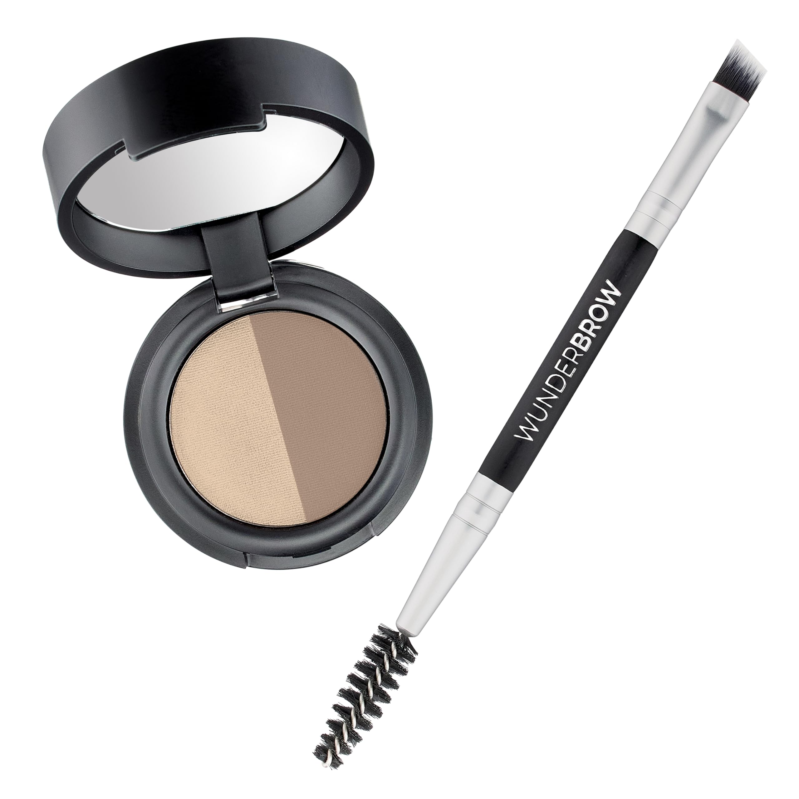 Soft Brow Define & Fill Powder Duo, Includes Dual ended Brush, Vegan and Cruelty Free (Brunette)