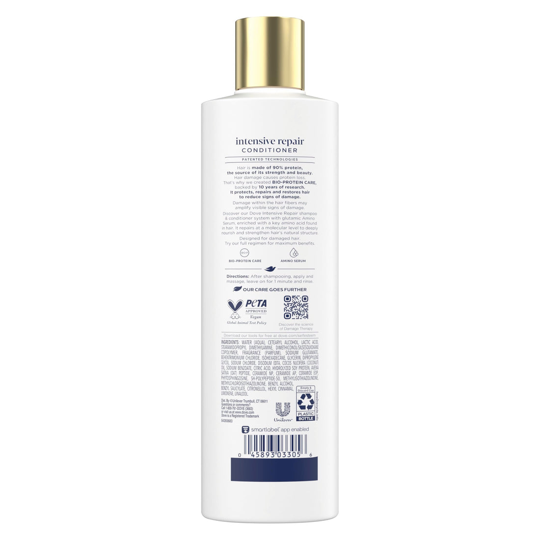 Dove Conditioner Intensive Repair for Damaged Hair with Bio-Protein Care Technology and Amino Serum 28 Fl Oz Halalzen