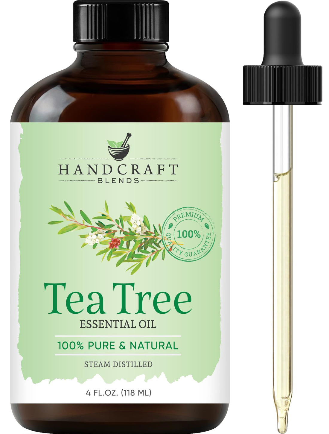 Handcraft Blends Eucalyptus Essential Oil - Huge 118 ml - 100% Pure and Natural - Premium Grade with Glass Dropper