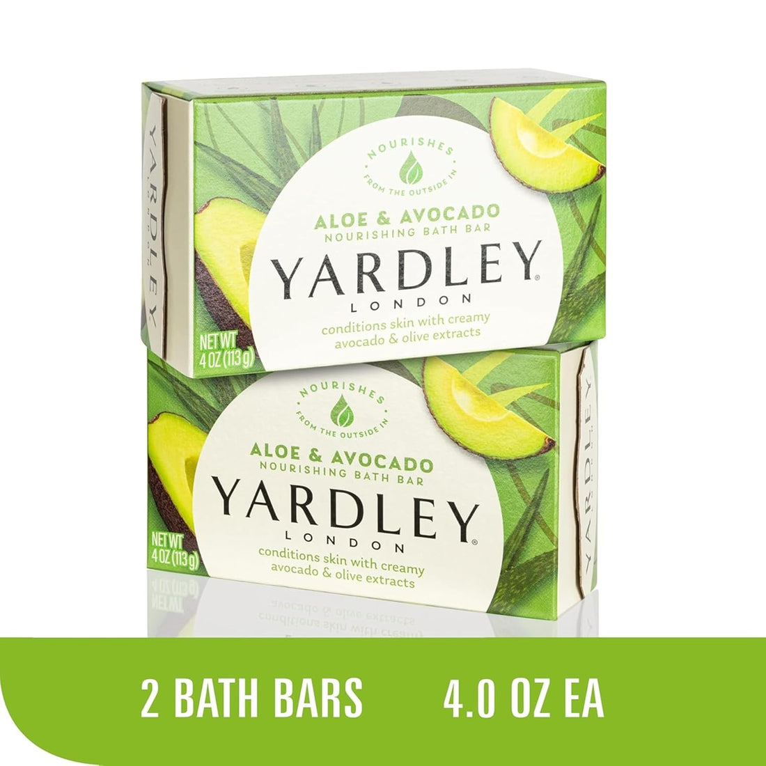 Yardley London Seifenbadriegel-Paket - 10 Riegel: English Lavender, Hafer und Mandel, Aloe und Avocado, Kakaobutter, Zitronenverbene 4,25 Unzen Riegel (10er-Pack, je zwei Stück)
