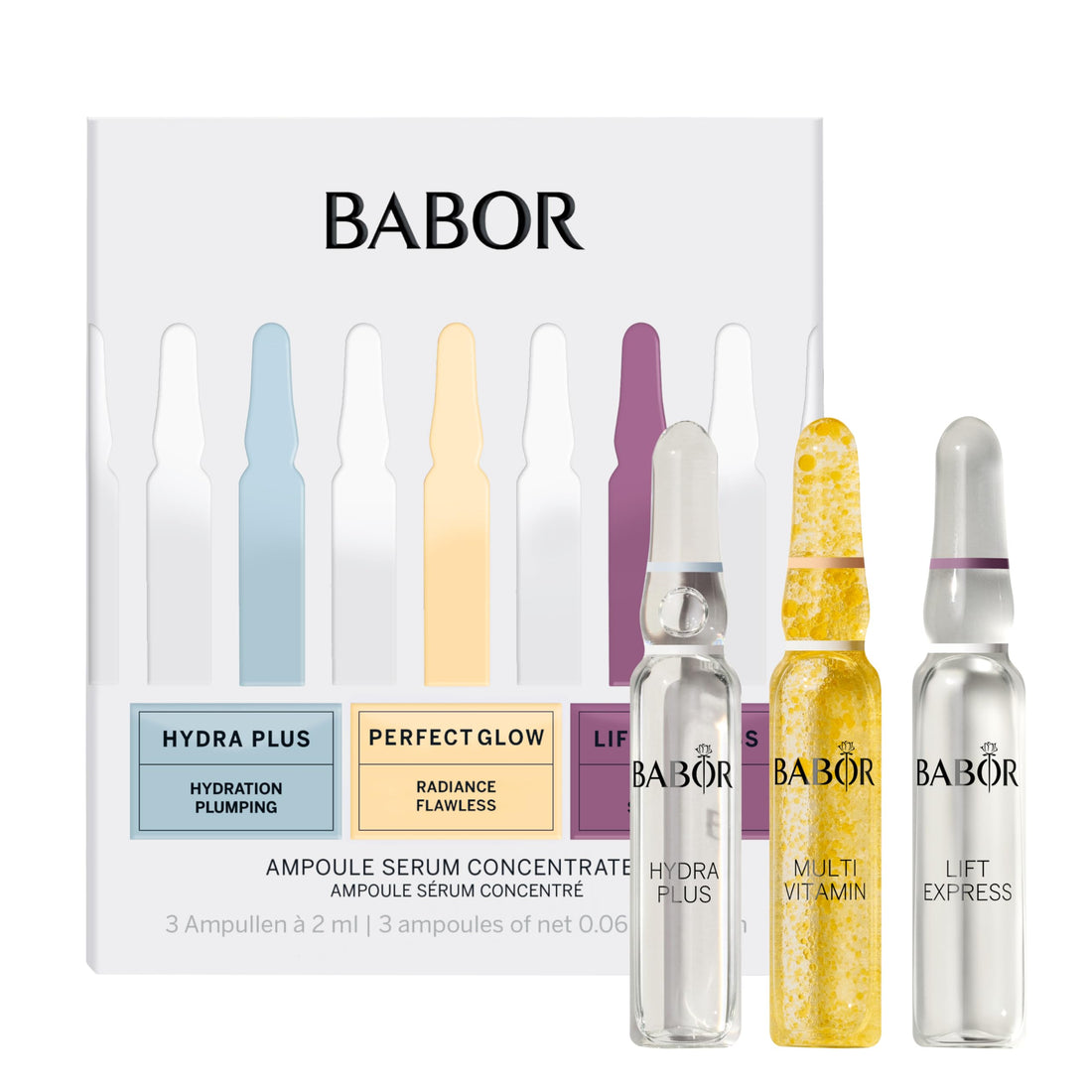 BABOR Hydra Plus Ampoule Concentrate, Moisturizing Skincare Capsule, Hyaluronic Acid Serum, Deeply Nourish to Plump and Smooth Skin, Anti Aging Serum 7 Day Treatment Halalzen