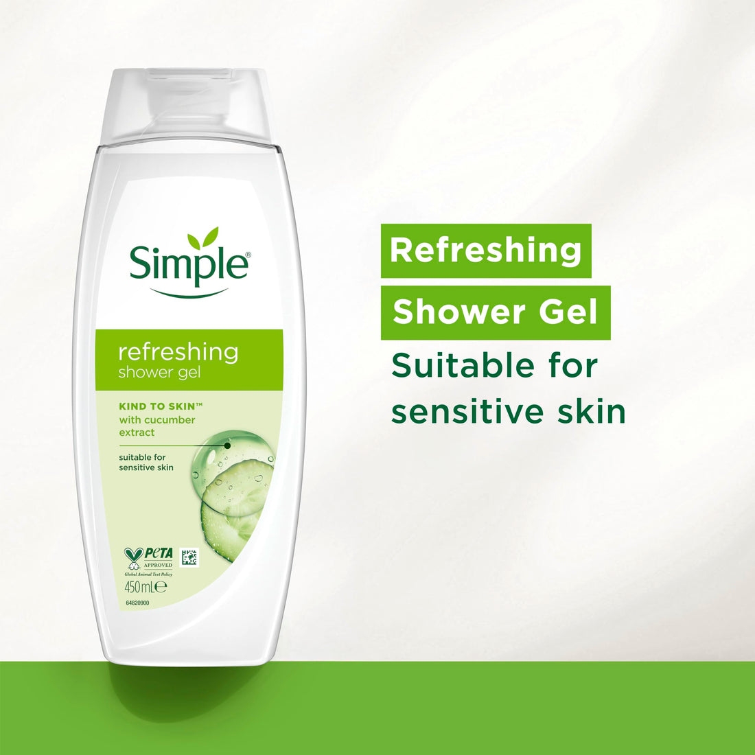 Simple Kind to Skin Kids Hypoallergenic Hair & Body Wash pack of 6 with chamomile oil shampoo for kids 225 ml, White