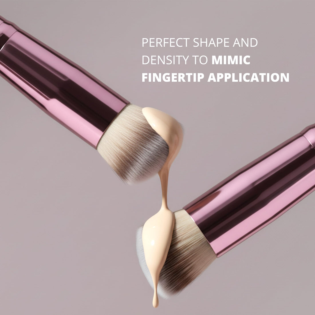 LAMORA Concealer Makeup Brush Under Eye - Angled Flat Top Kabuki Nose Contour Brush - Ideal for Concealing Blending Setting Buffing with Powder Liquid Cream Cosmetic - Small Makeup Foundation Brush Halalzen