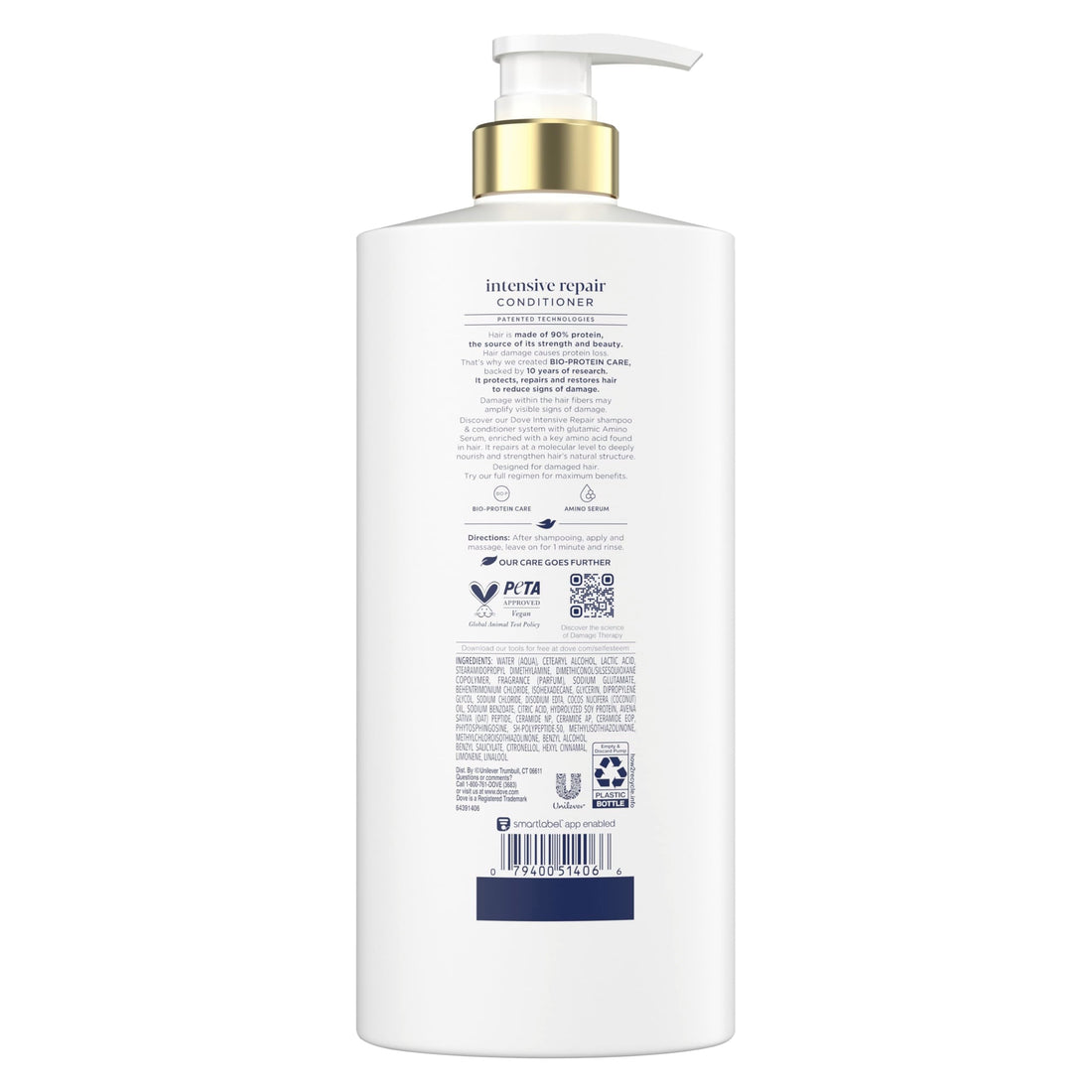Dove Conditioner Intensive Repair for Damaged Hair with Bio-Protein Care Technology and Amino Serum 28 Fl Oz Halalzen