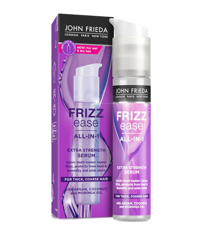 John Frieda Frizz Ease All-in-1 Extra Strength Serum 50ml for Thick Coarse Hair Halalzen