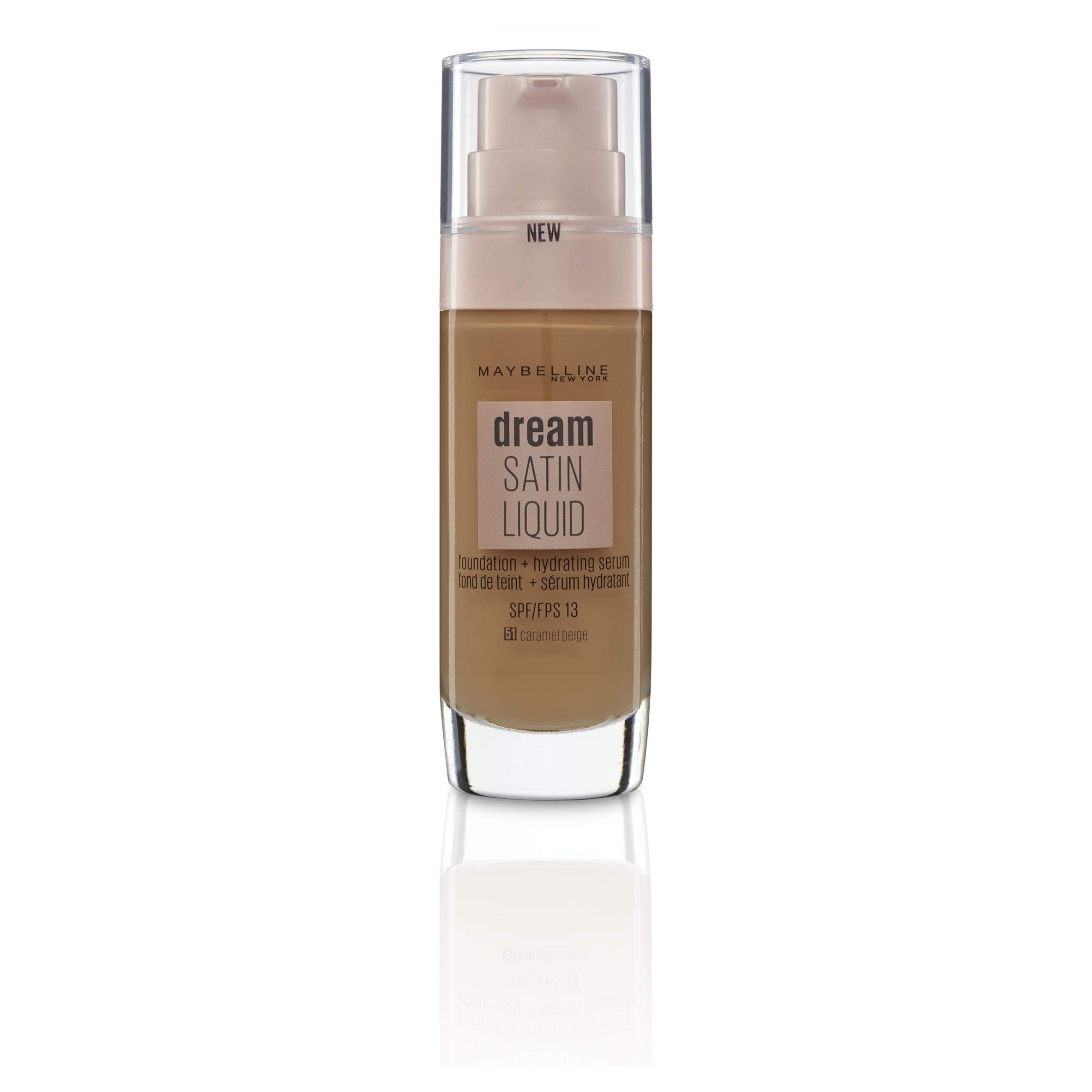 Maybelline Foundation, Dream Radiant Liquid Hydrating Foundation with Hyaluronic Acid and Collagen - Lightweight, Medium Coverage Up to 12 Hour Hydration, 30 Sand Halalzen