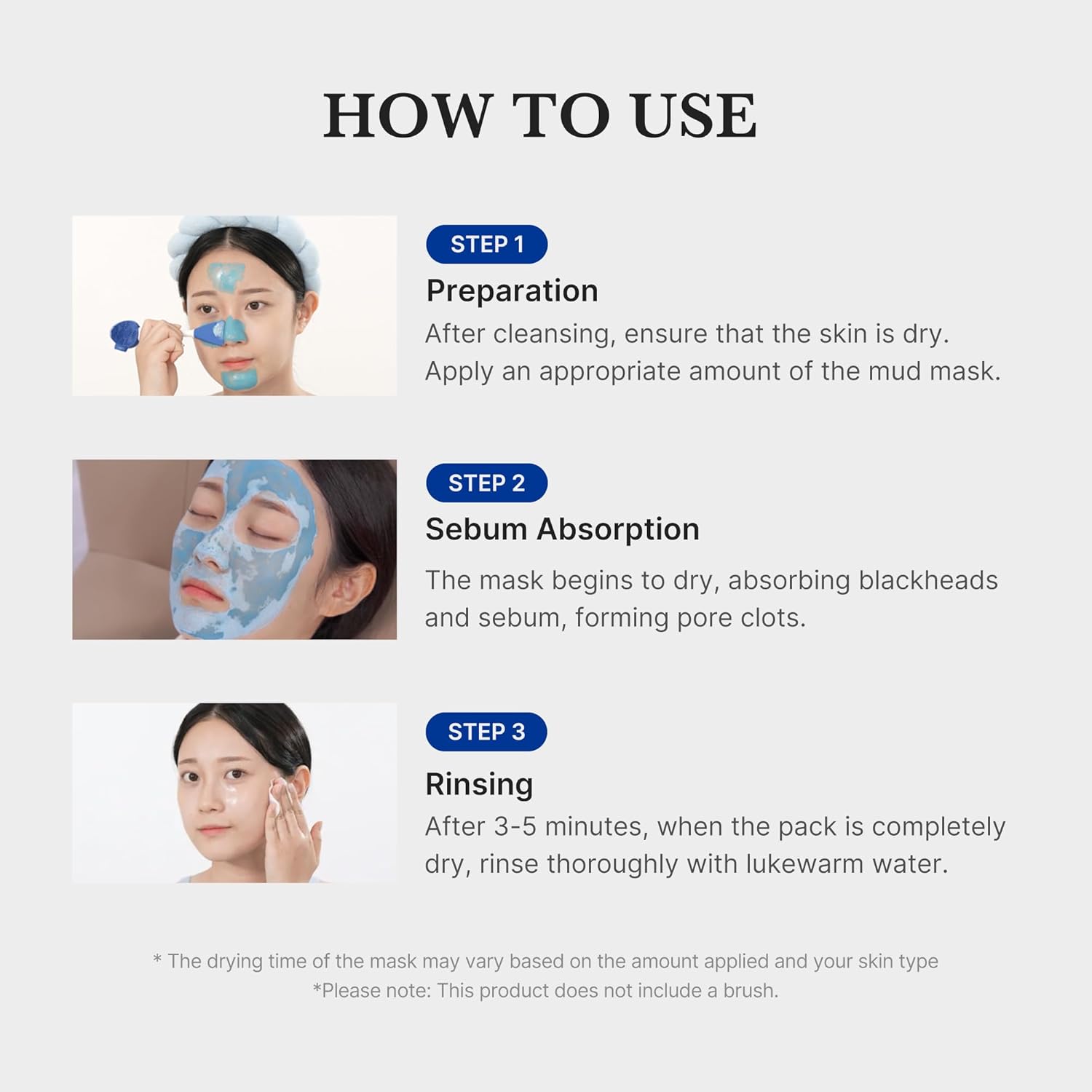 medicube Zero Pore Blackhead Mud Facial Mask - Skin Cooling & Pore Tightening - 3 Minute Quick Dry Formula with AHA, BHA, PHA, and Pore-Purifying Clay - Korean Mud Mask 100 g