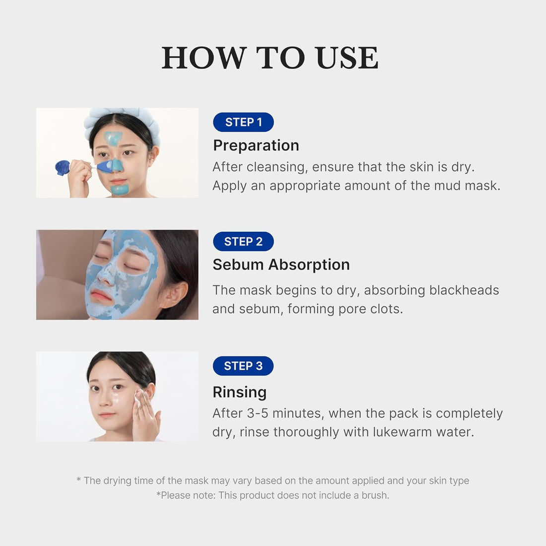 medicube Zero Pore Blackhead Mud Facial Mask - Skin Cooling & Pore Tightening - 3 Minute Quick Dry Formula with AHA, BHA, PHA, and Pore-Purifying Clay - Korean Mud Mask 100 g