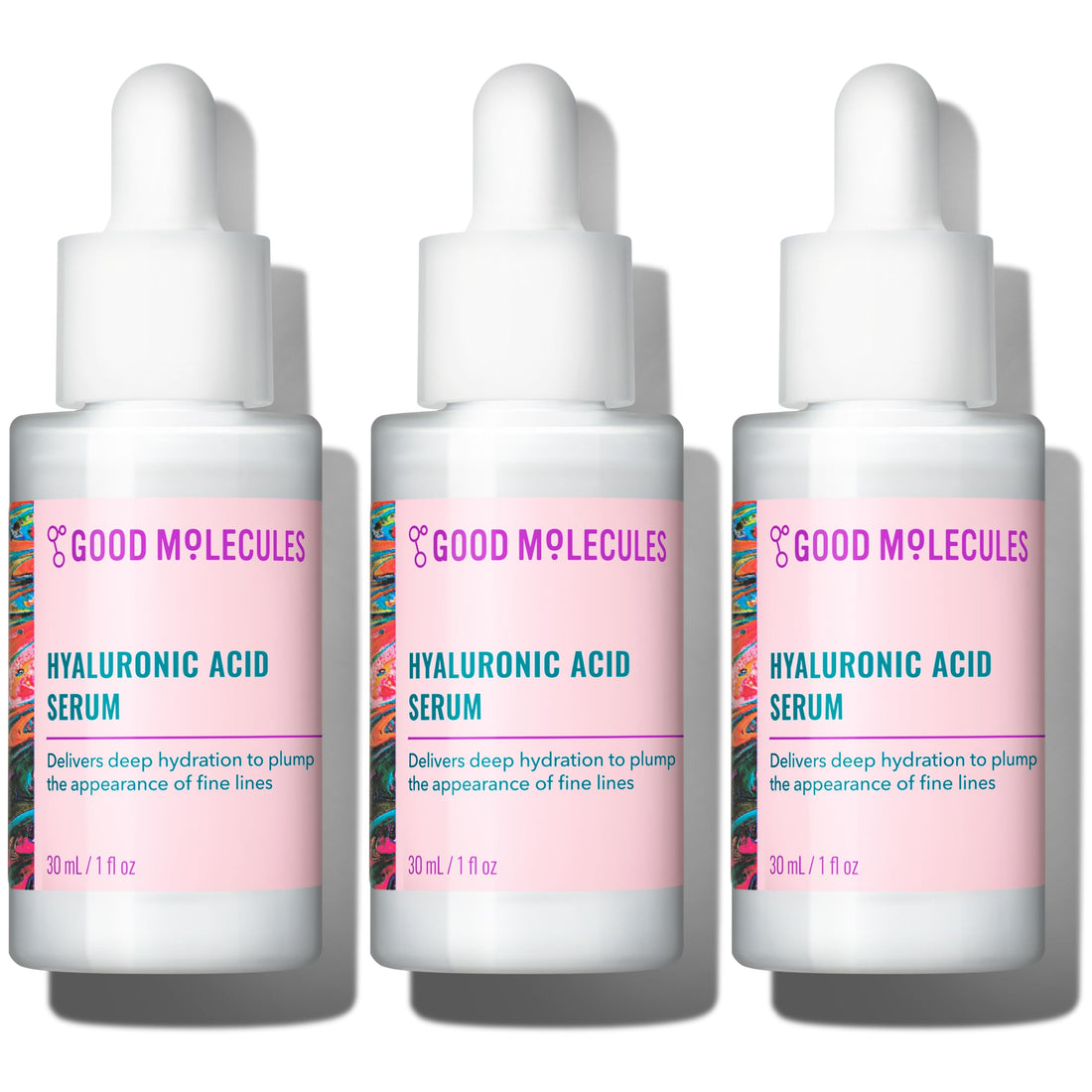 Good Molecules Hyaluronic Acid Serum - 1% Hyaluronic Acid Non-greasy Ultra Hydrating Serum, Facial Moisturizer for Plumper Skin, Skin Care for Face Halalzen